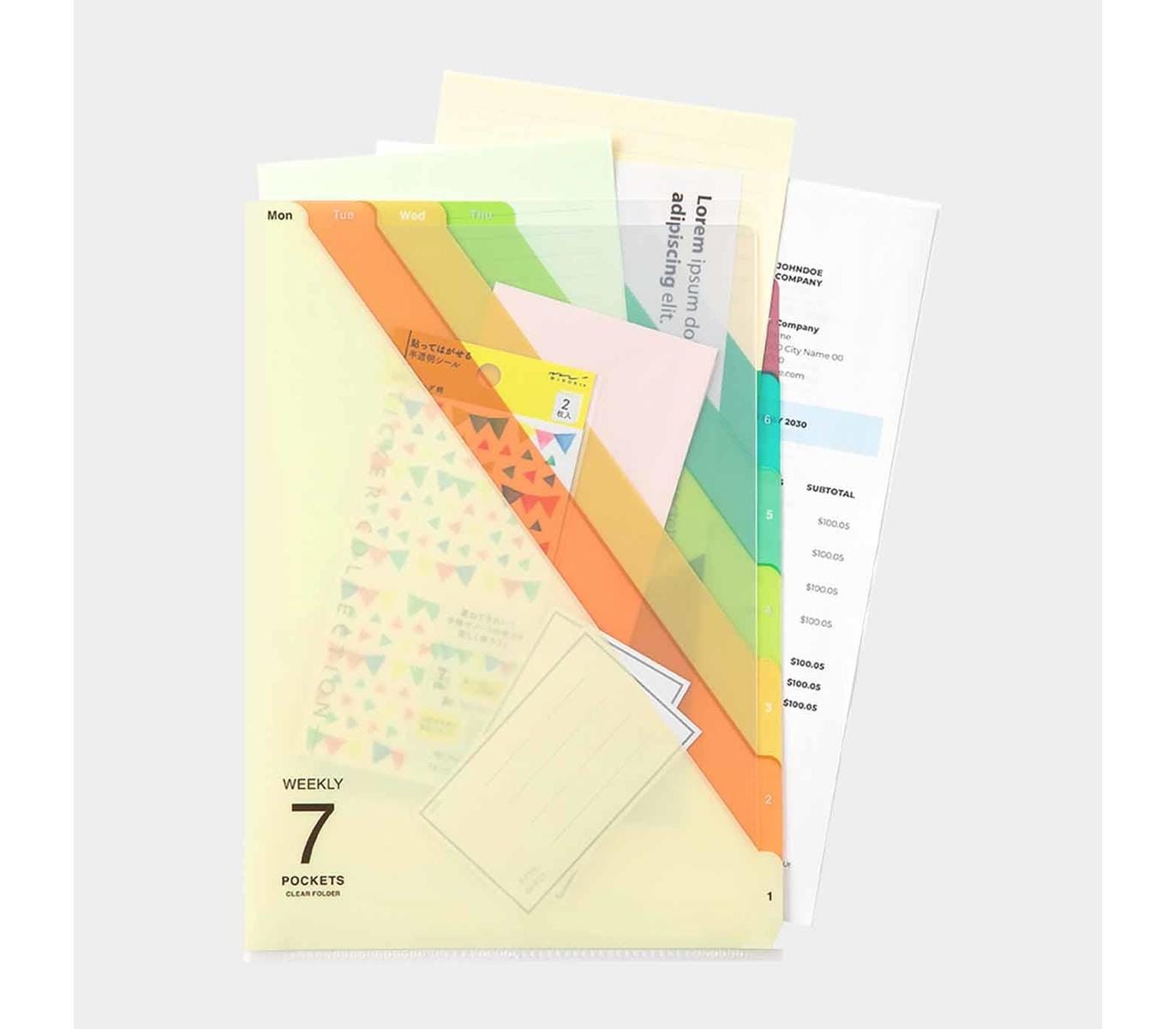 Midori Accessori Cartellina con tasche Weekly 7