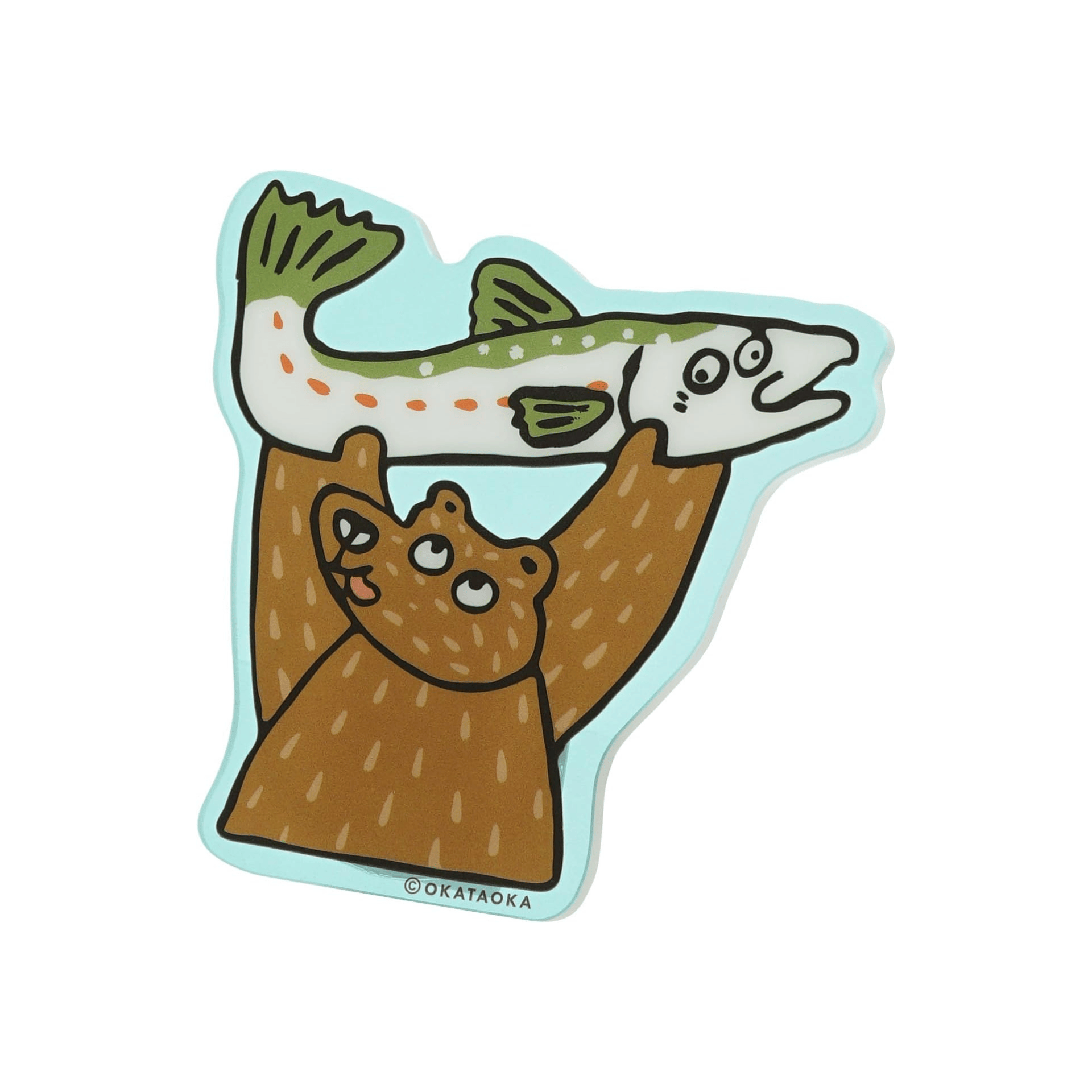 Greeting Life Accessori BEAR & FISH Clip Okataoka