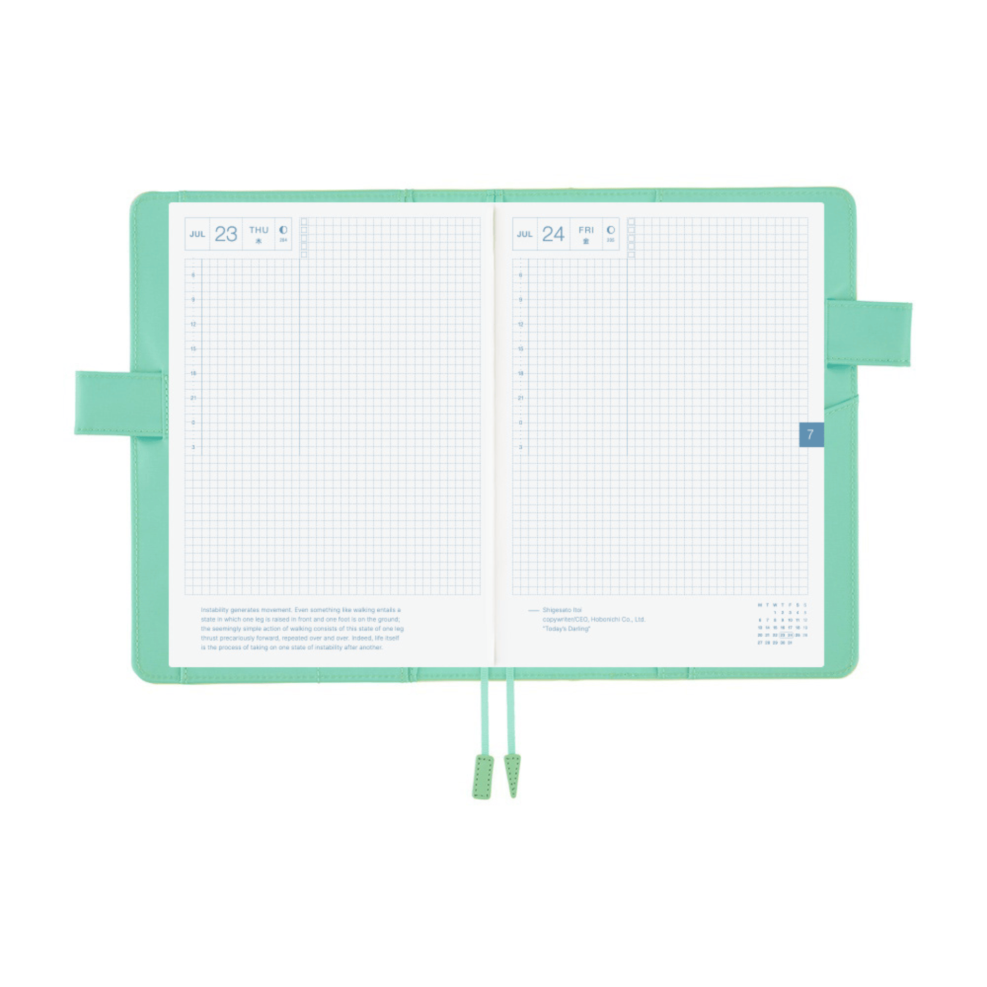 Hobonichi Accessori Cover Cousin A5 Colors - Chamomile Mint
