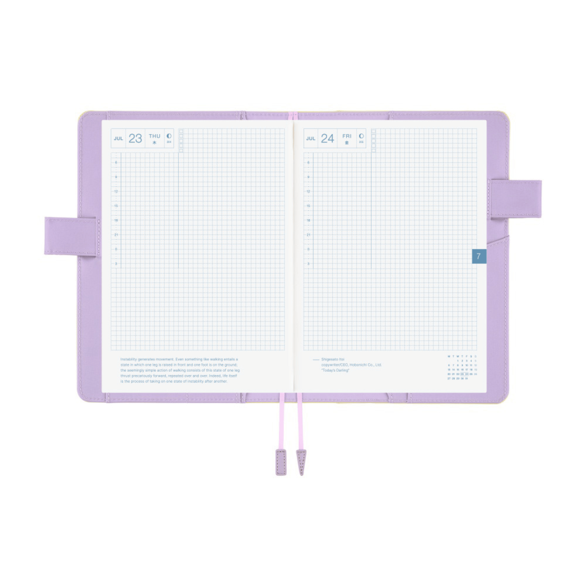 Hobonichi Accessori Cover Cousin A5 Colors - Honey Lilac