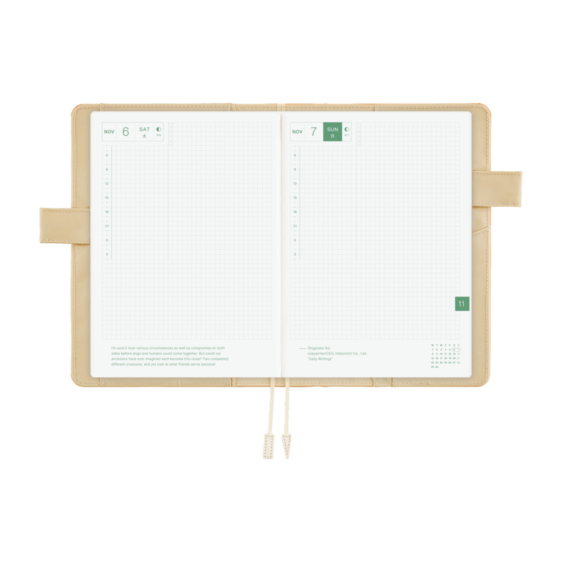 Hobonichi Accessori Cover Cousin A5 Colors - Mango Latte
