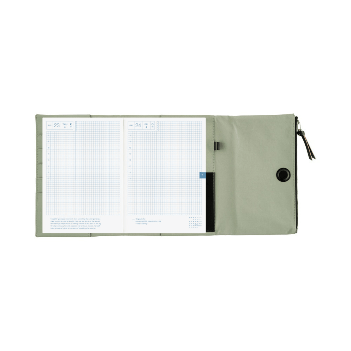 Hobonichi Accessori Cover Cousin A5 Tragen - Oakmoss