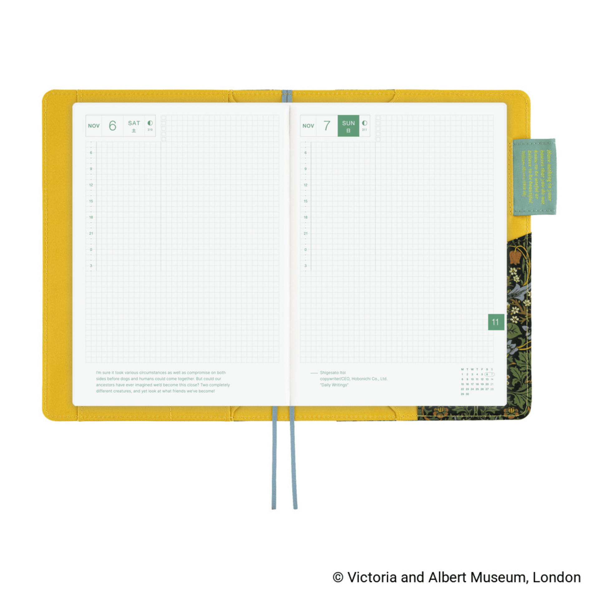 Hobonichi Accessori Cover Cousin A5 V&A - Blackthorn