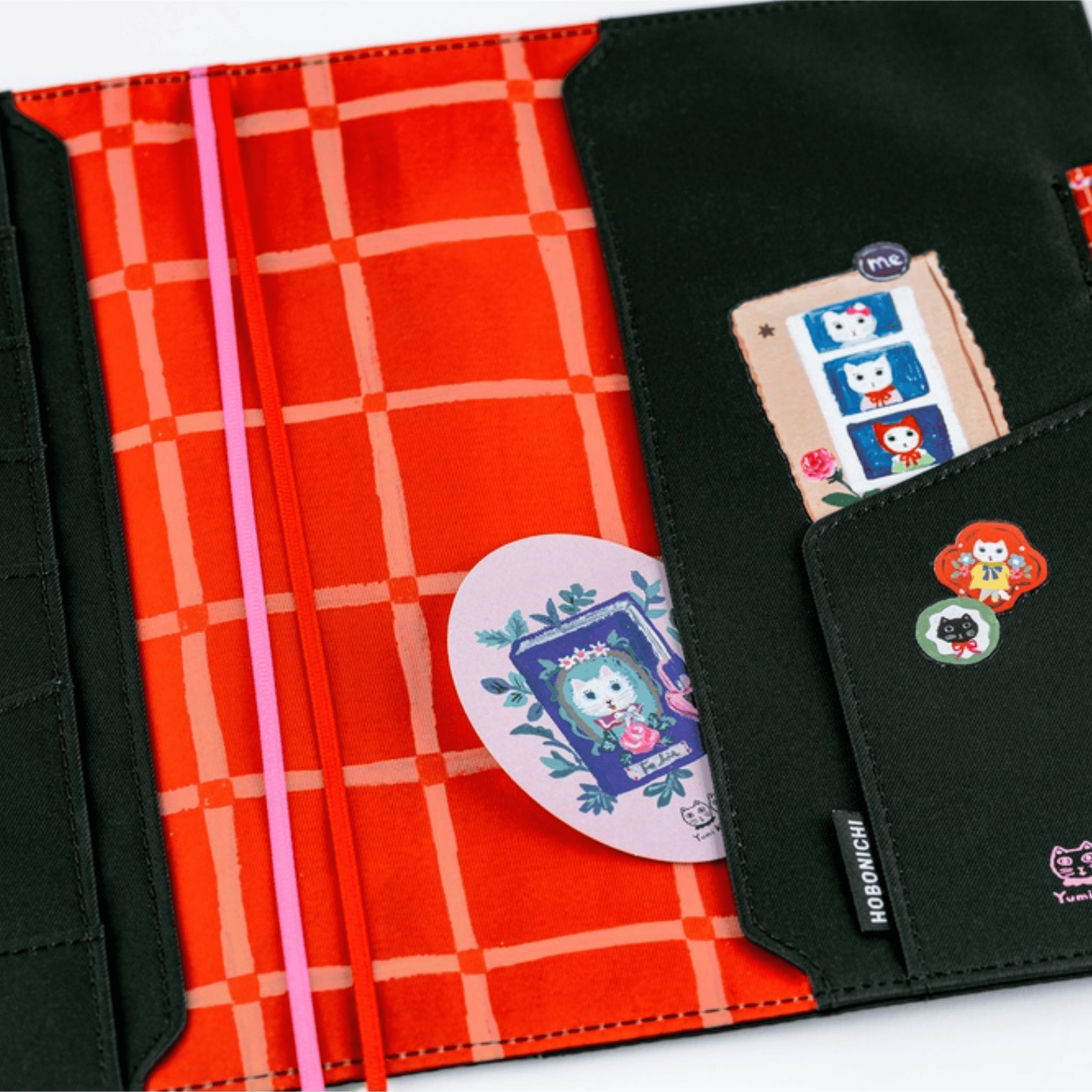 Hobonichi Accessori Cover Cousin A5 Yumi Kitagishi - White Cat's Daily Life