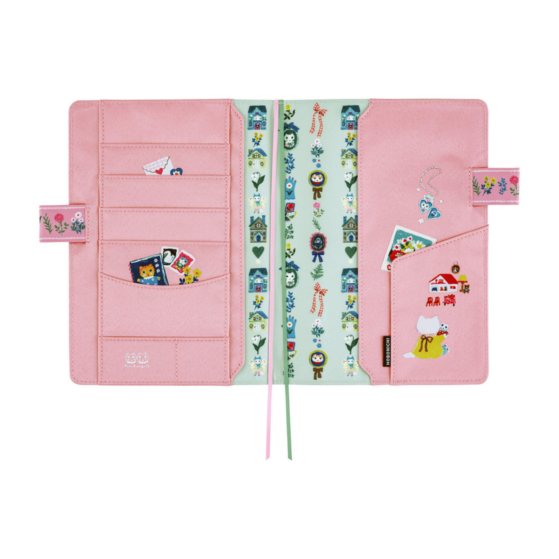 Hobonichi Accessori Cover Cousin A5 Yumi Kitagishi - White Cat Village
