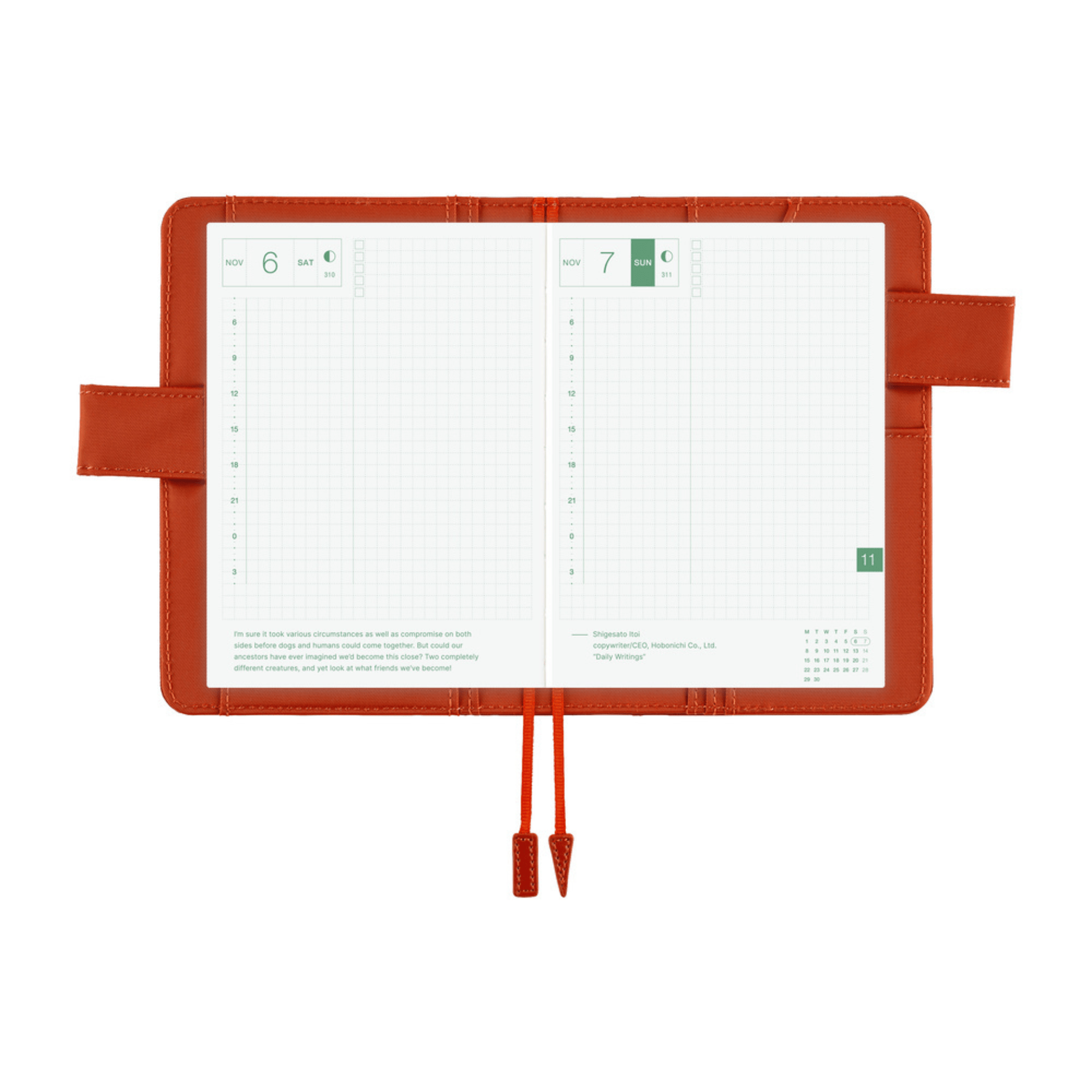 Hobonichi Accessori Cover Original A6 Colors - Bordeaux Terracotta