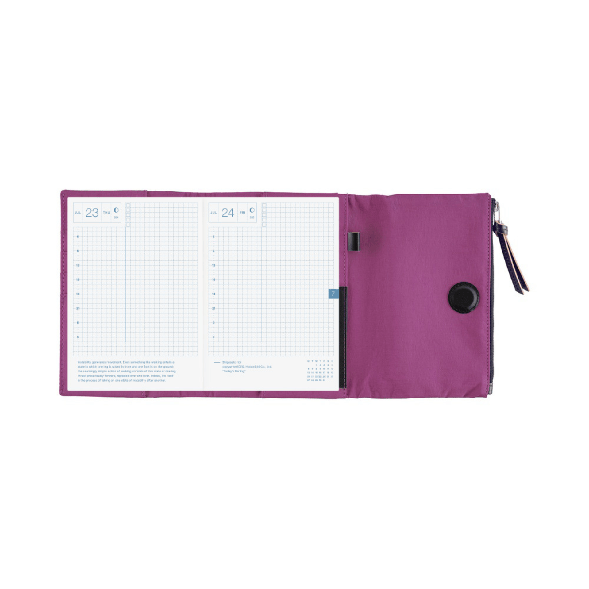 Hobonichi Accessori Cover Original A6 Tragen - Purple