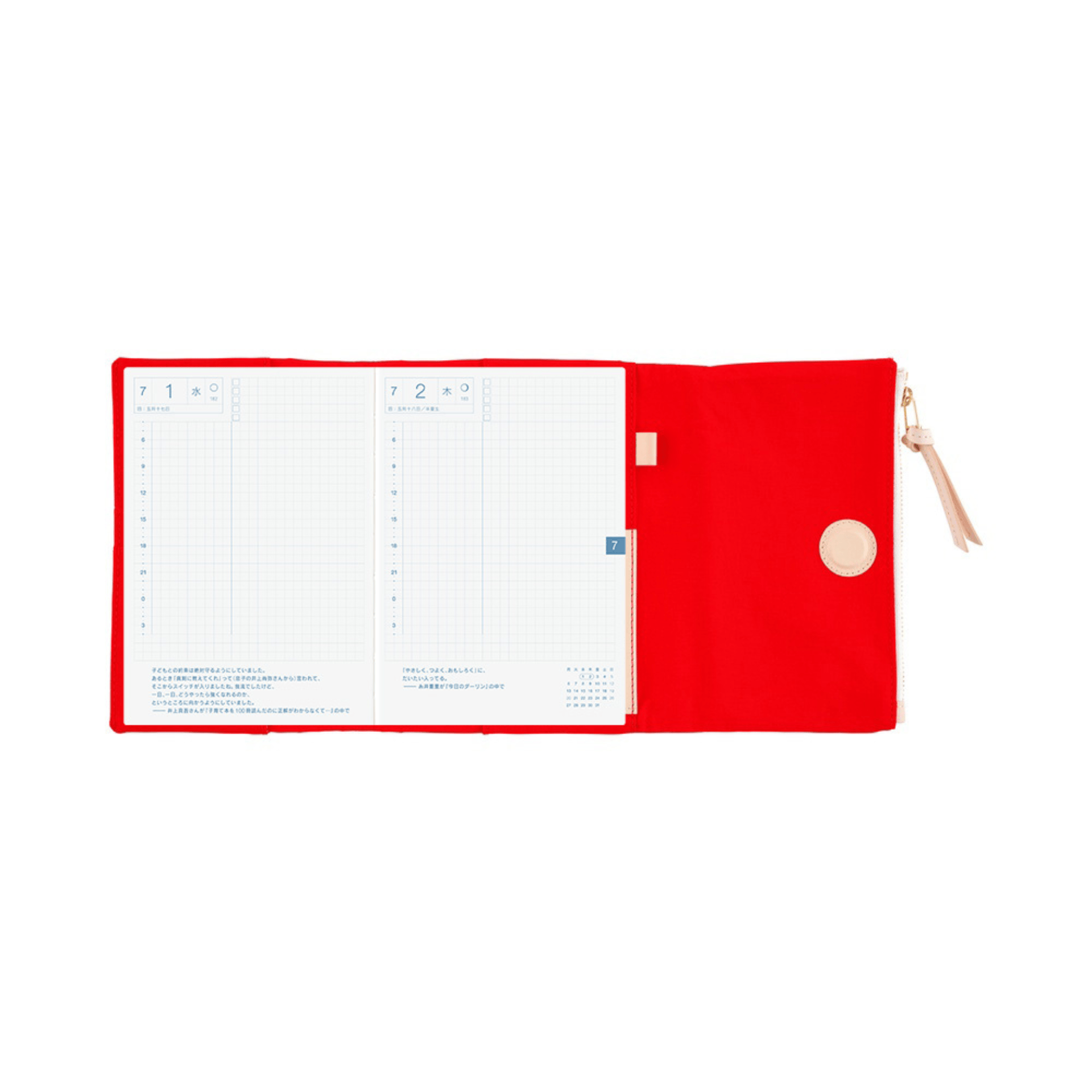Hobonichi Accessori Cover Original A6 Tragen - Red