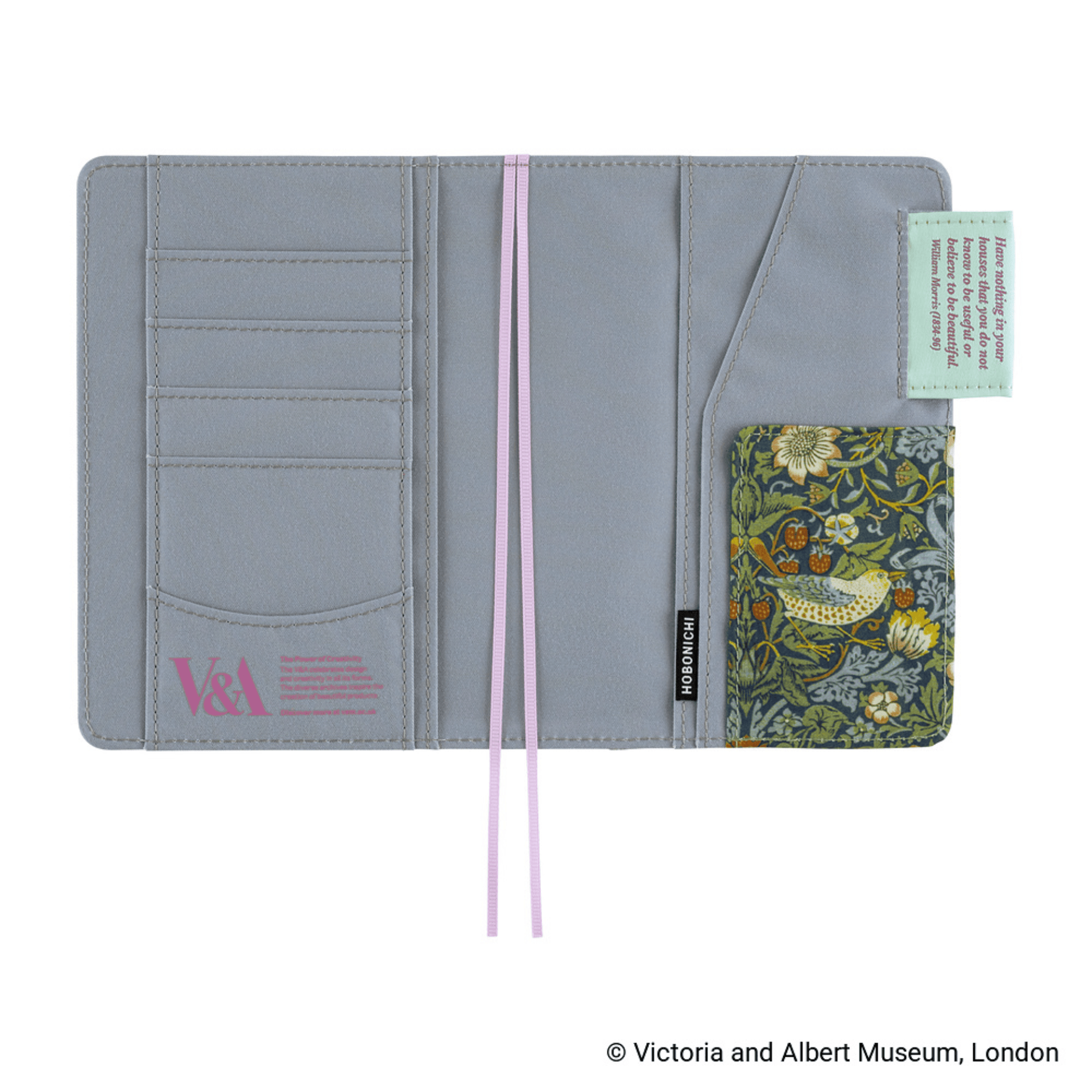 Hobonichi Accessori Cover Original A6 V&A - Strawberry Thief