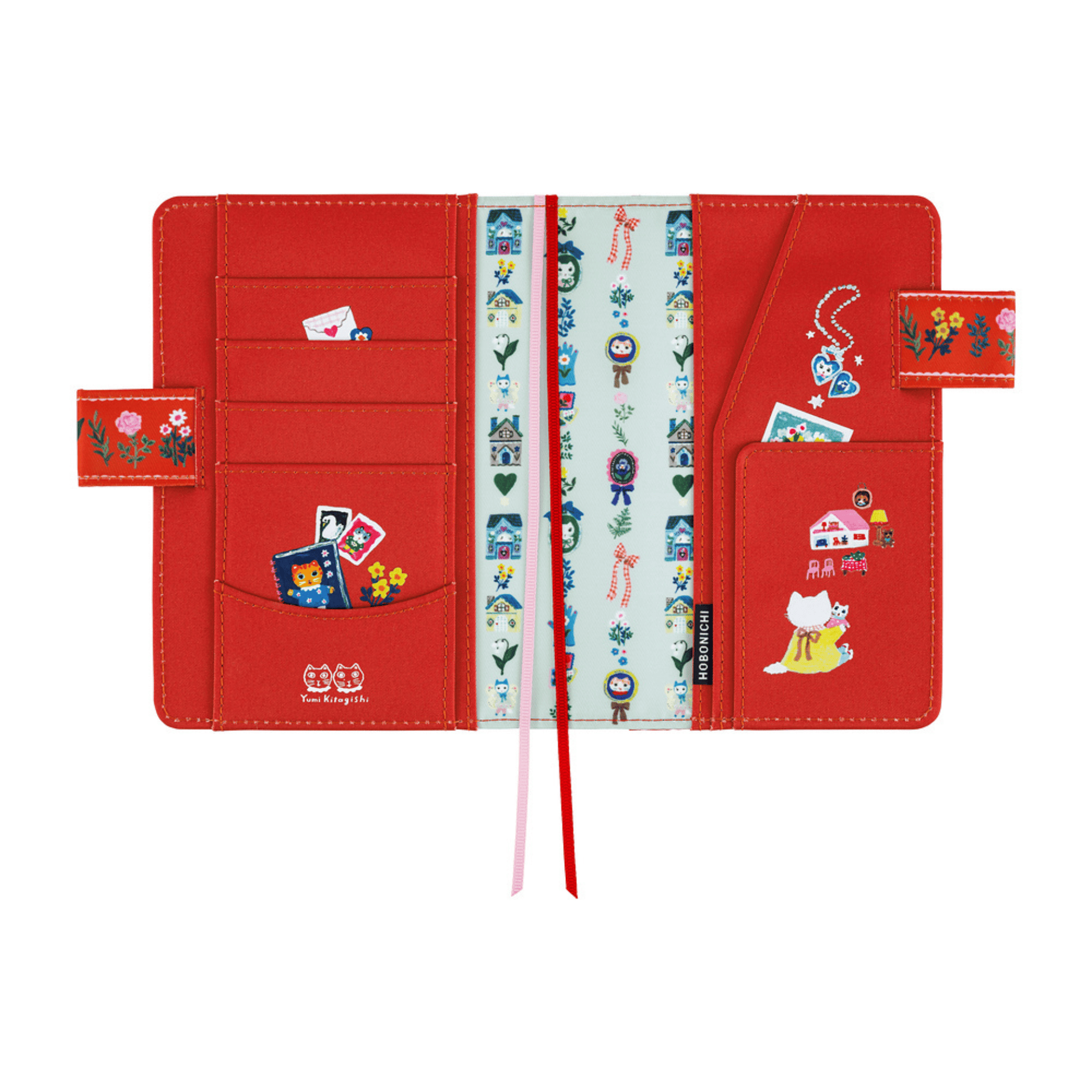 Hobonichi Accessori Cover Original A6 Yumi Kitagishi - White Cat House