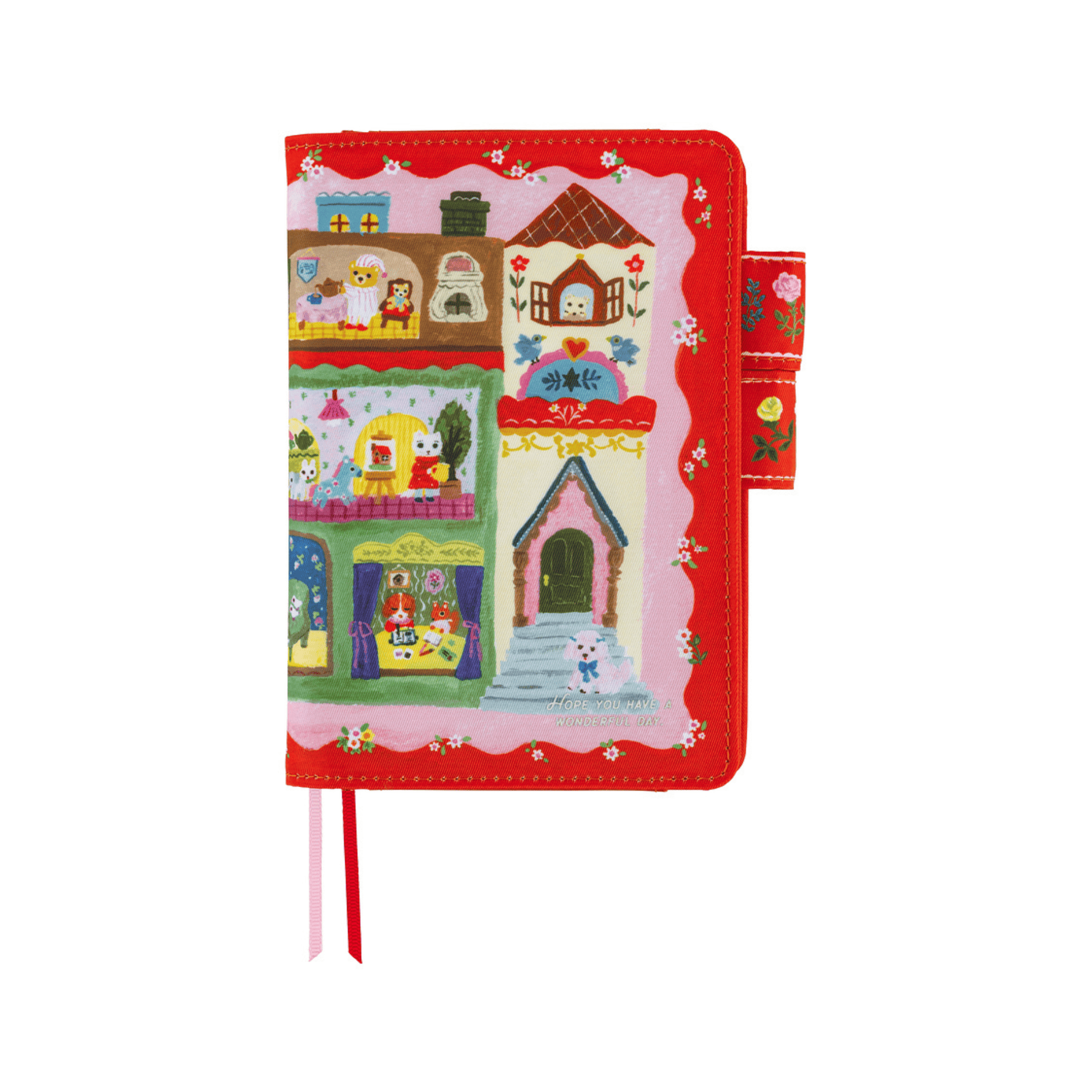 Hobonichi Accessori Cover Original A6 Yumi Kitagishi - White Cat House