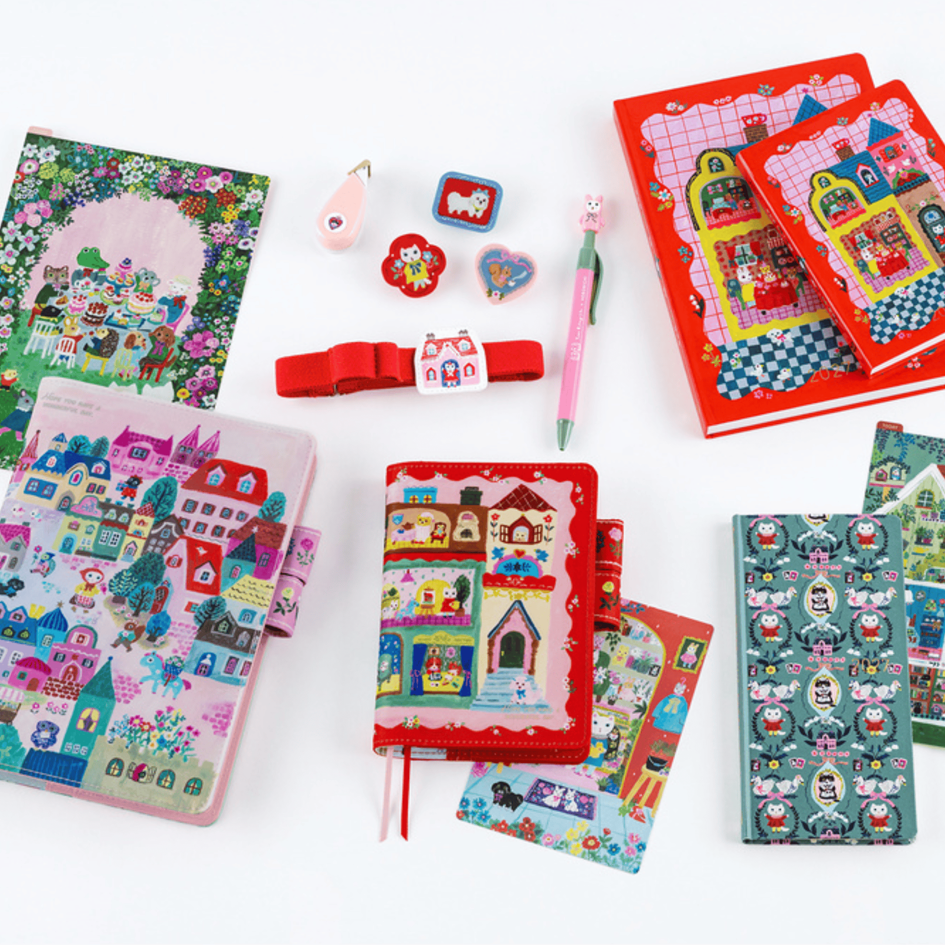 Hobonichi Accessori Cover Original A6 Yumi Kitagishi - White Cat House