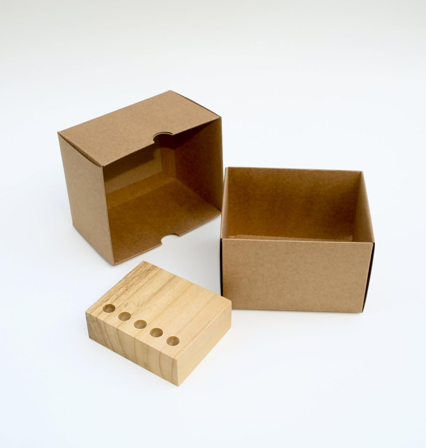 Octagon Accessori Cube - Minimalist Wood Pencil Holder
