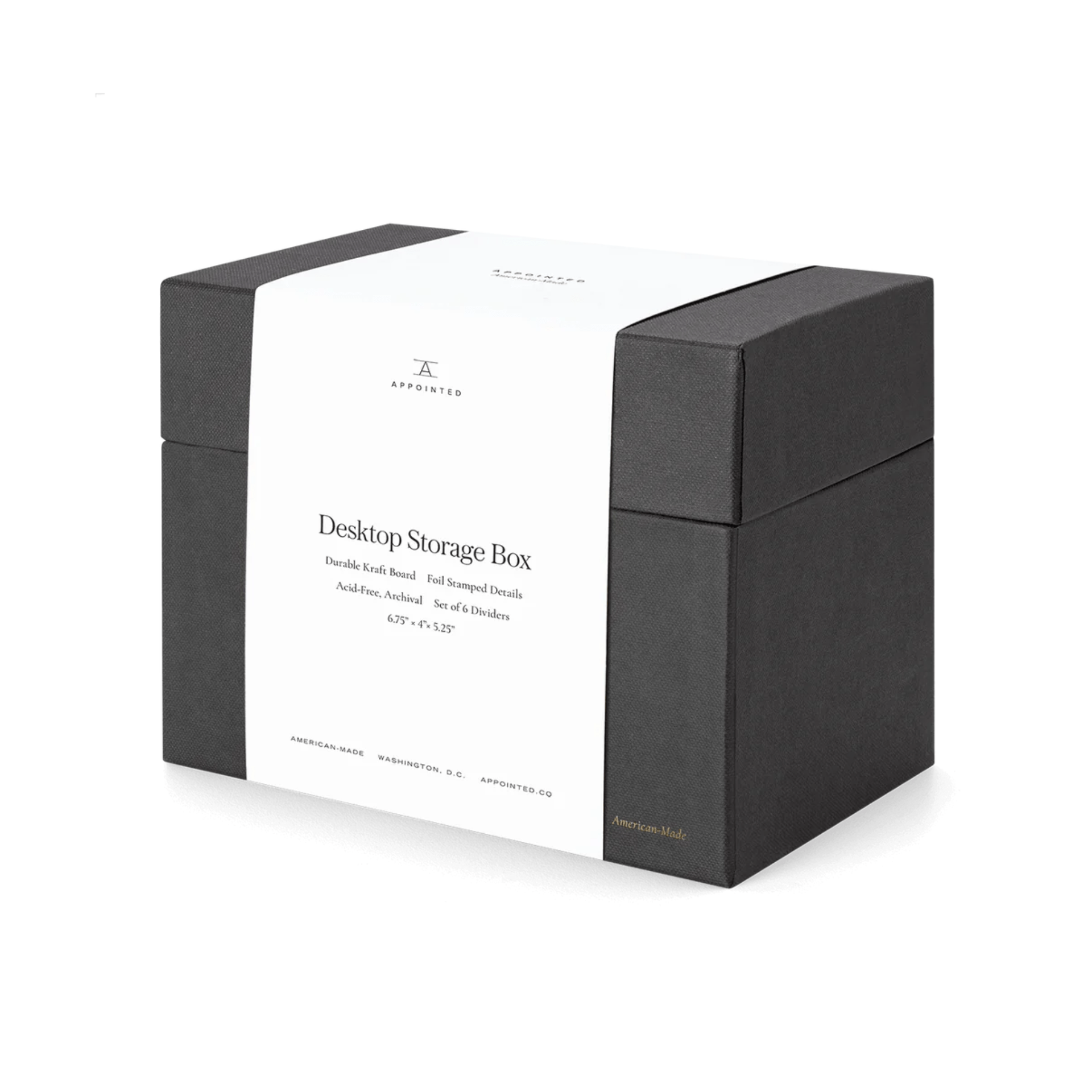 Appointed Accessori Desktop Storage Box