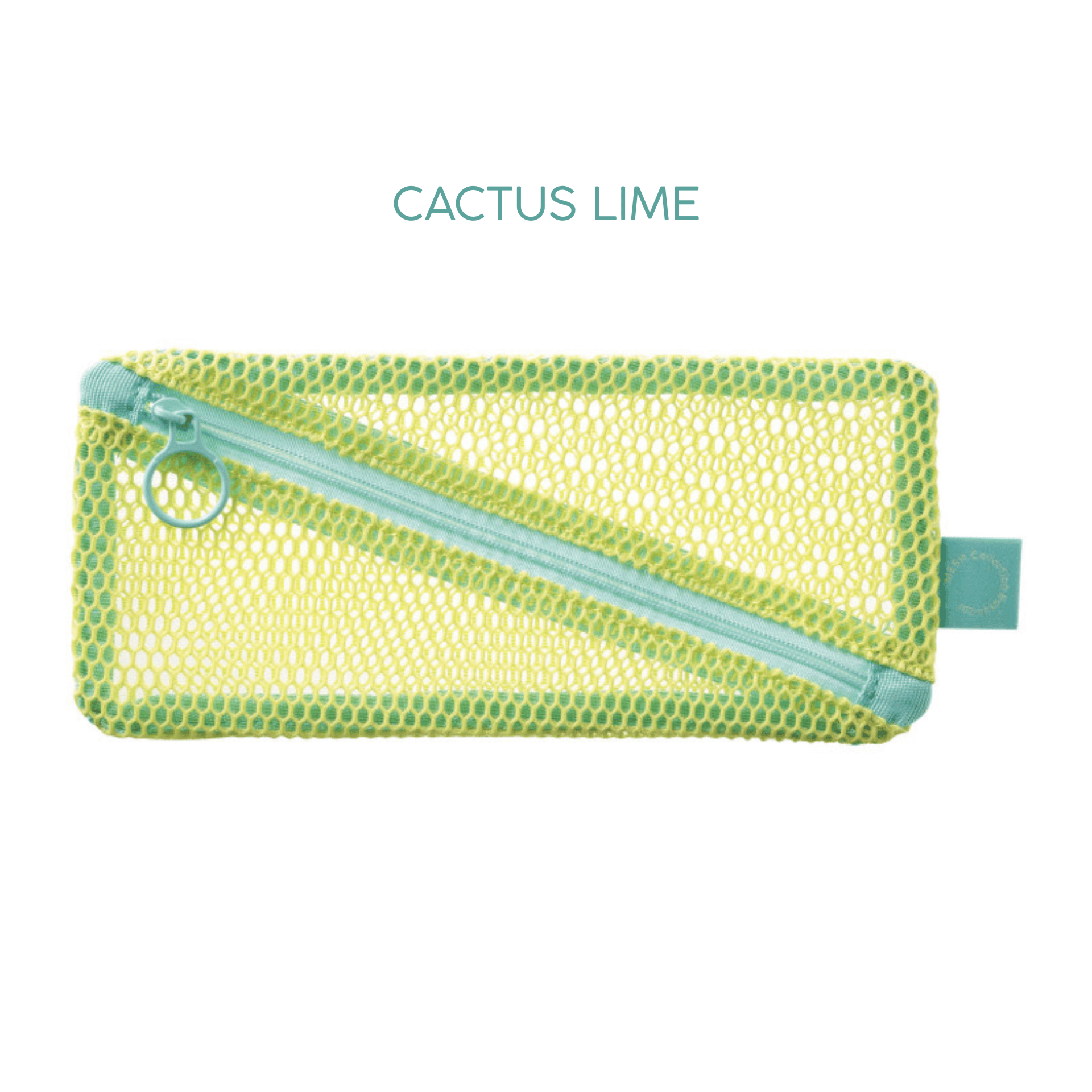 Mark's Tokyo Accessori CACTUS LIME Flat Pencase Mesh