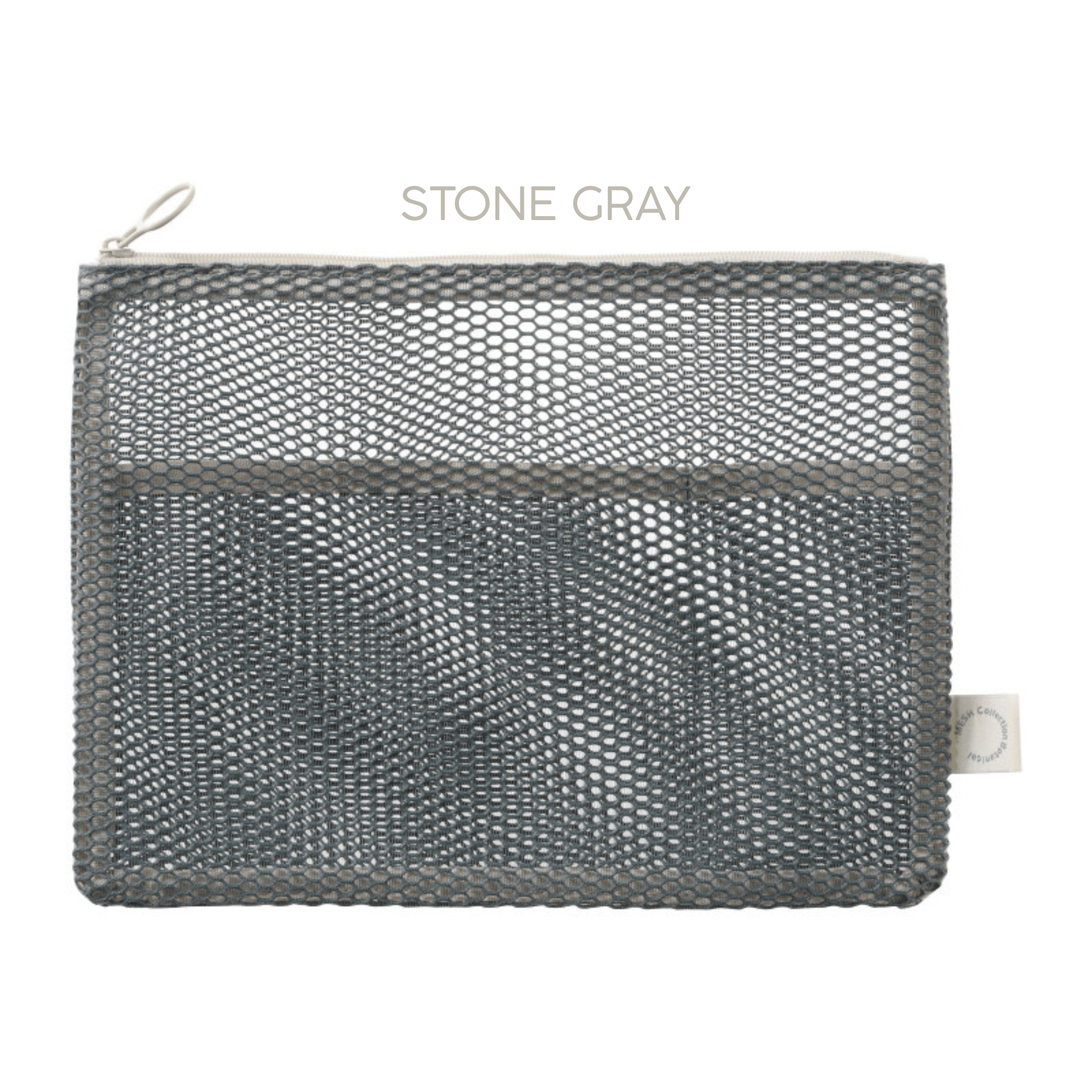 Mark's Tokyo Accessori STONE GRAY Flat Pouch Mesh - A5