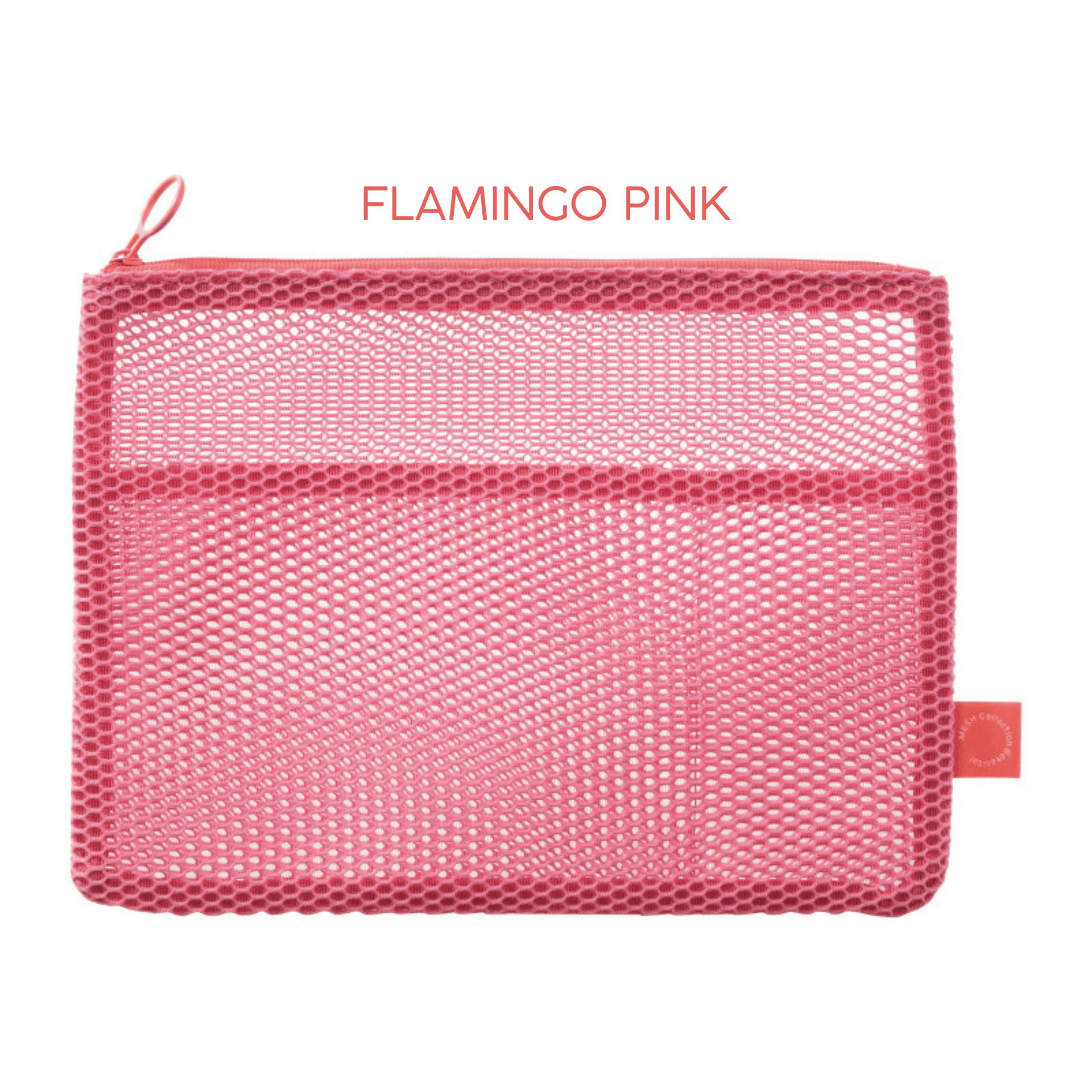 Mark's Tokyo Accessori FLAMINGO PINK Flat Pouch Mesh - A5