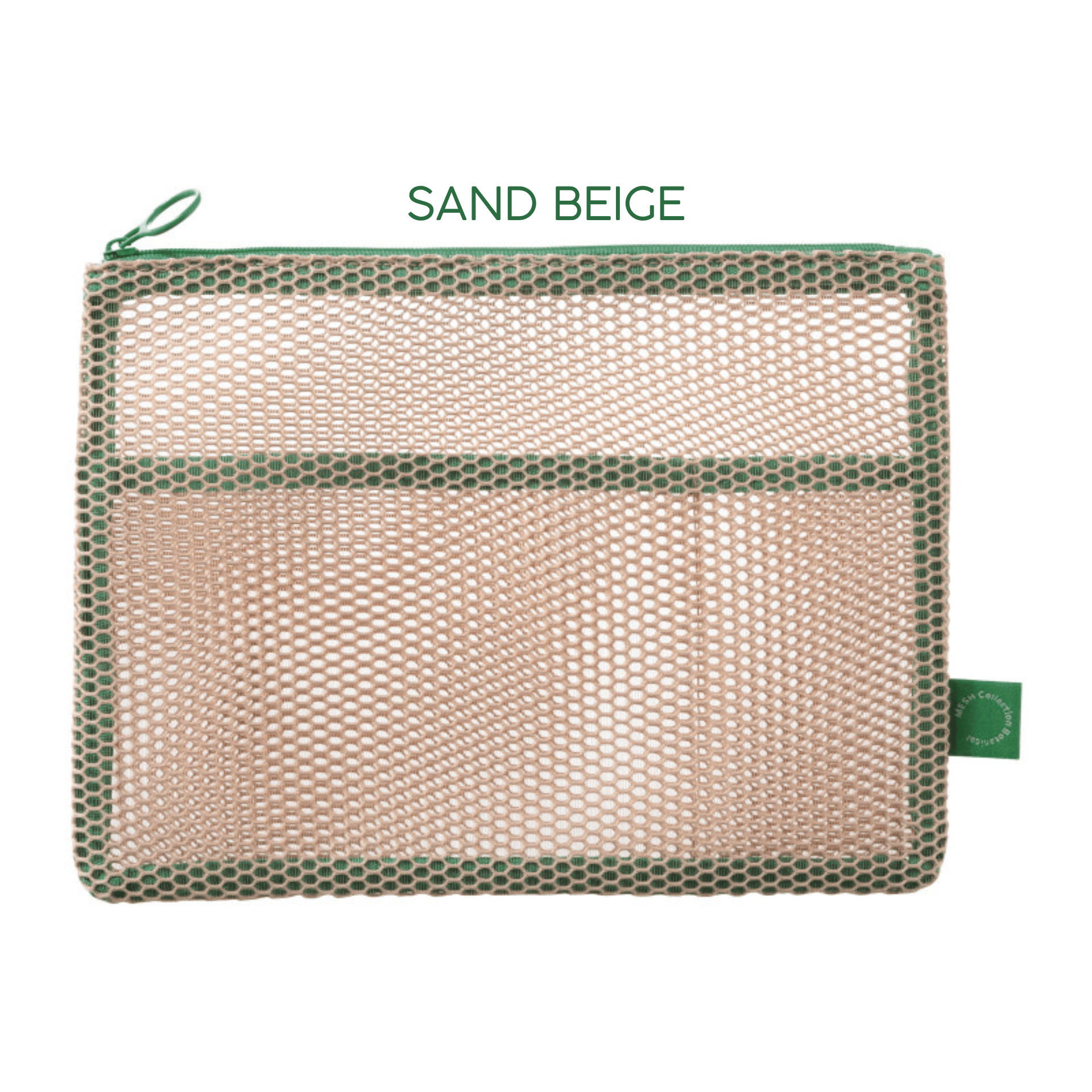 Mark's Tokyo Accessori SAND BEIGE Flat Pouch Mesh - A5