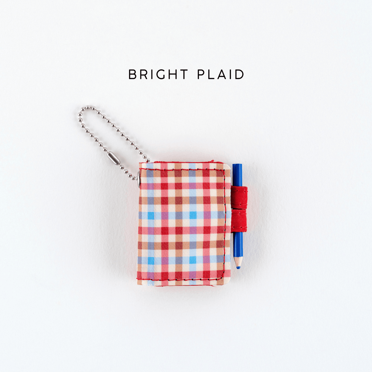Hobonichi Accessori BRIGHT PLAID Hobonichi Accessories: Techo Mini Keychain