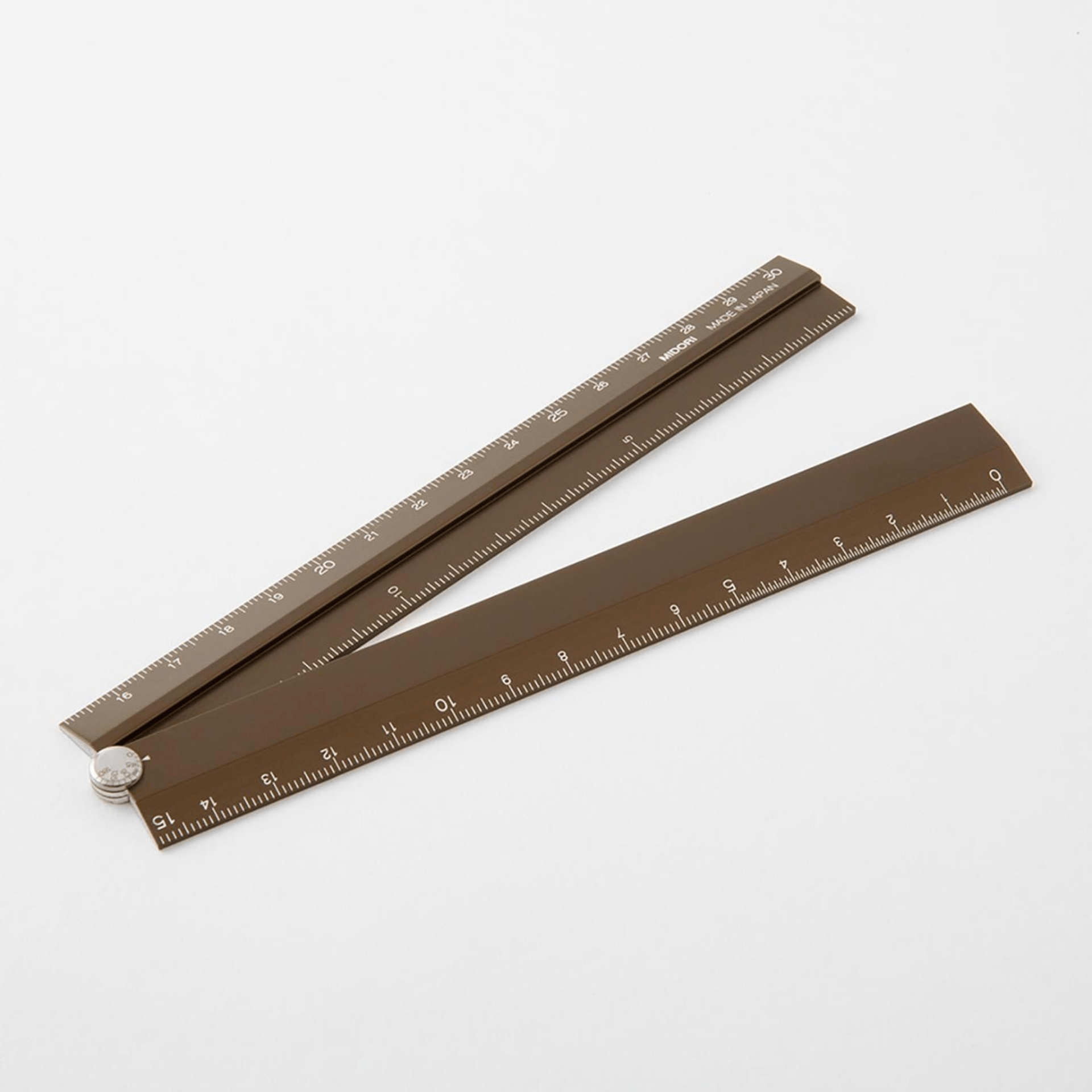 Midori Accessori BROWN Midori Multi Ruler Aluminium 30cm