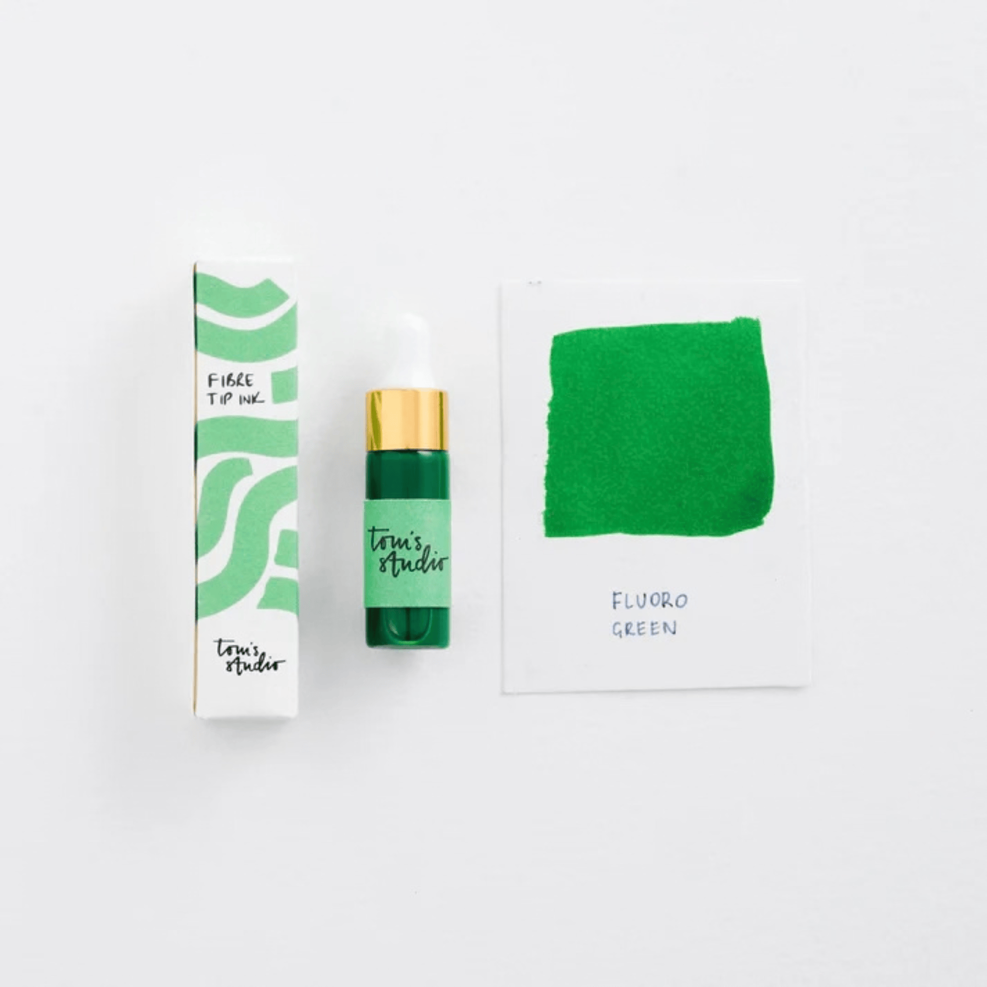 Tom's Studio Accessori FLUO GREEN Mini HIghlighter Inks