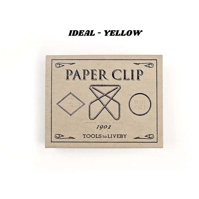 Tools To Liveby Accessori Ideal - Yellow Paper Clip Brass