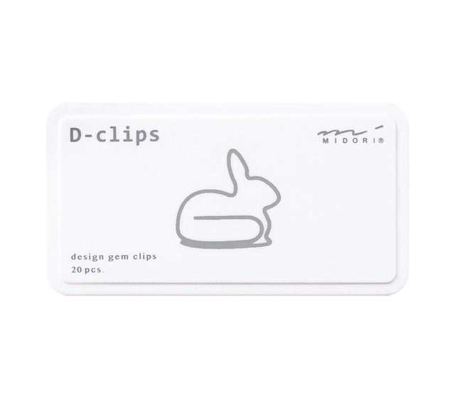 Midori Accessori Rabbit Paper D-Clips Midori Big Box