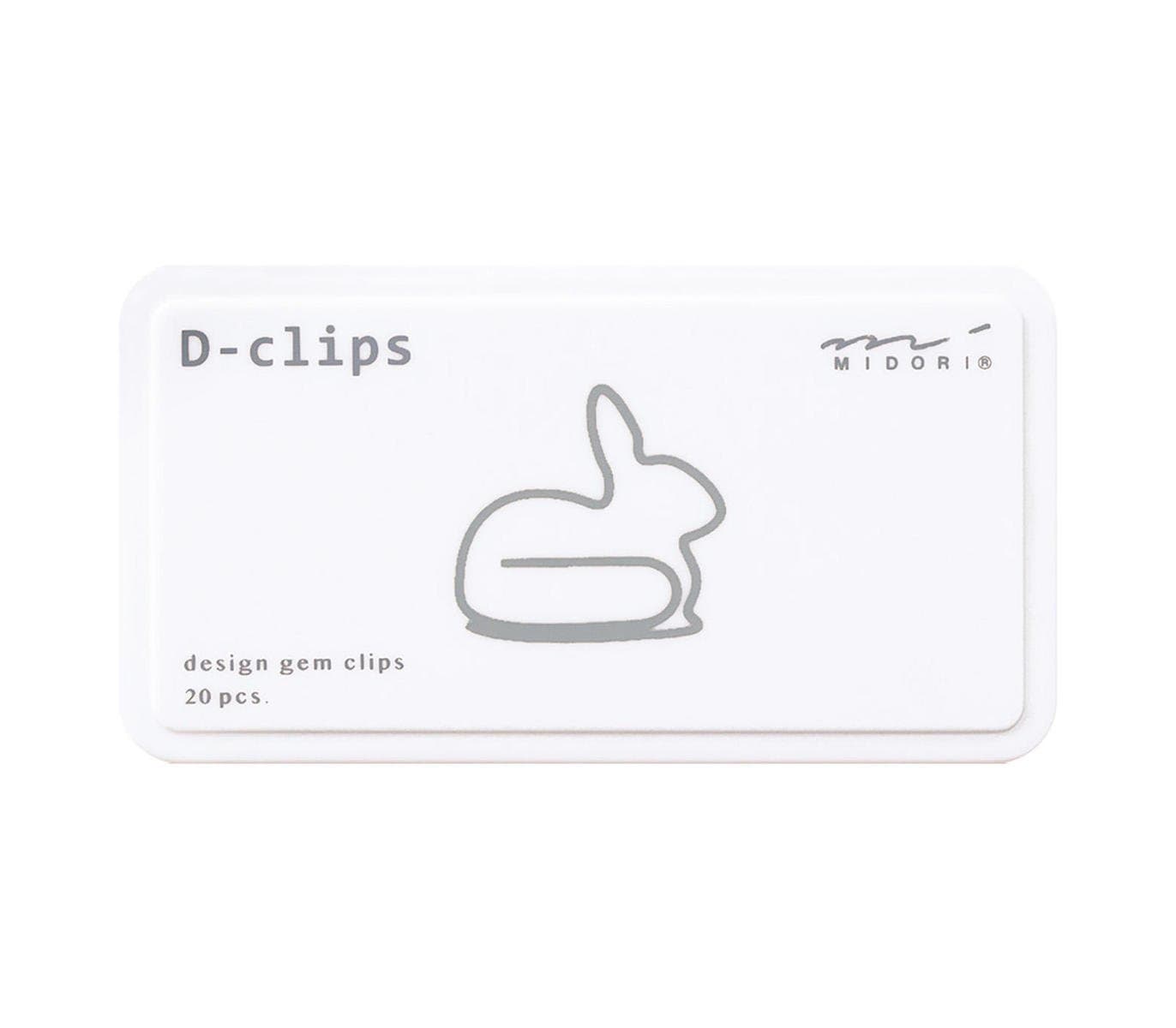 Midori Accessori Rabbit Paper D-Clips Midori Big Box