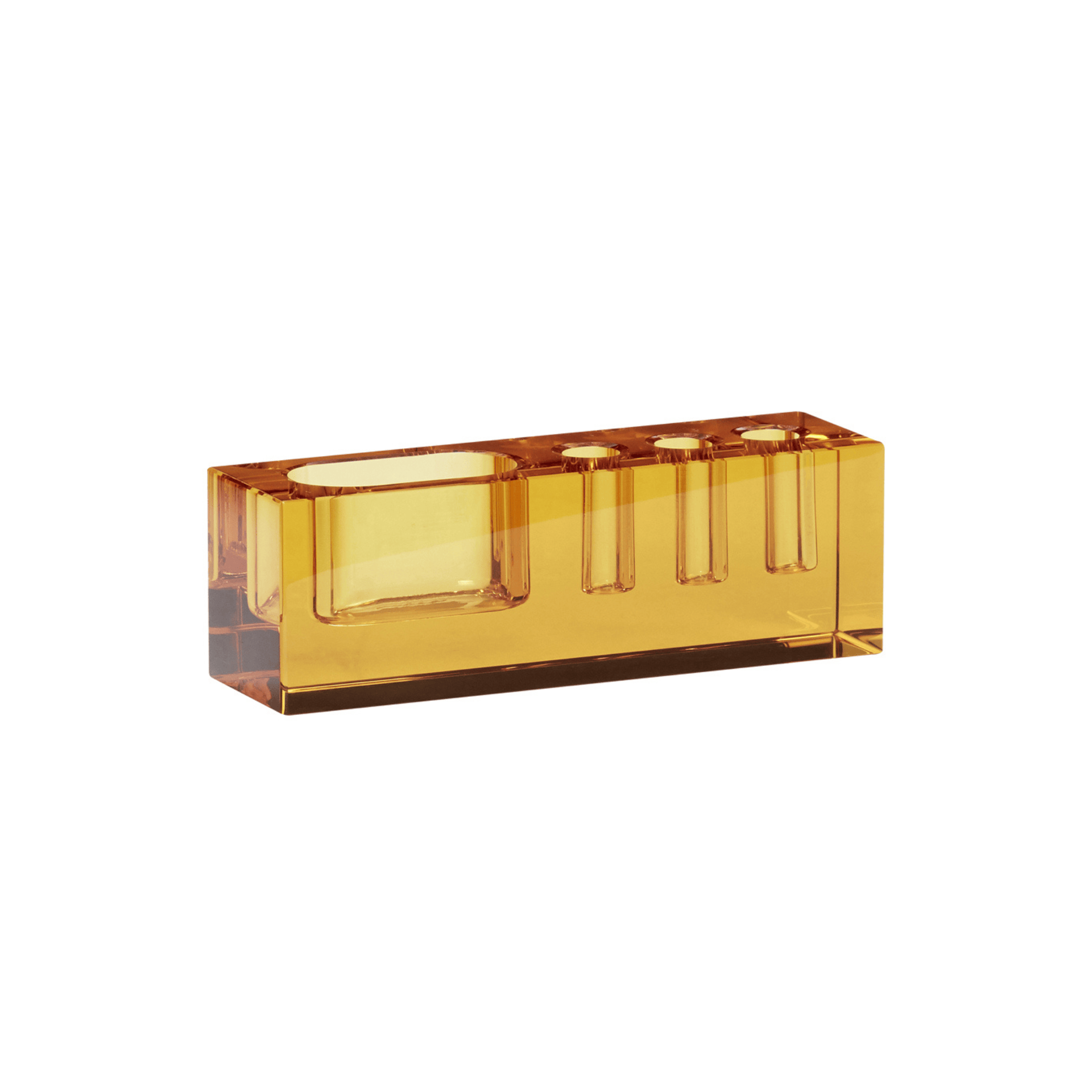 Hübsch Accessori per la scrivania Blok Organiser Yellow