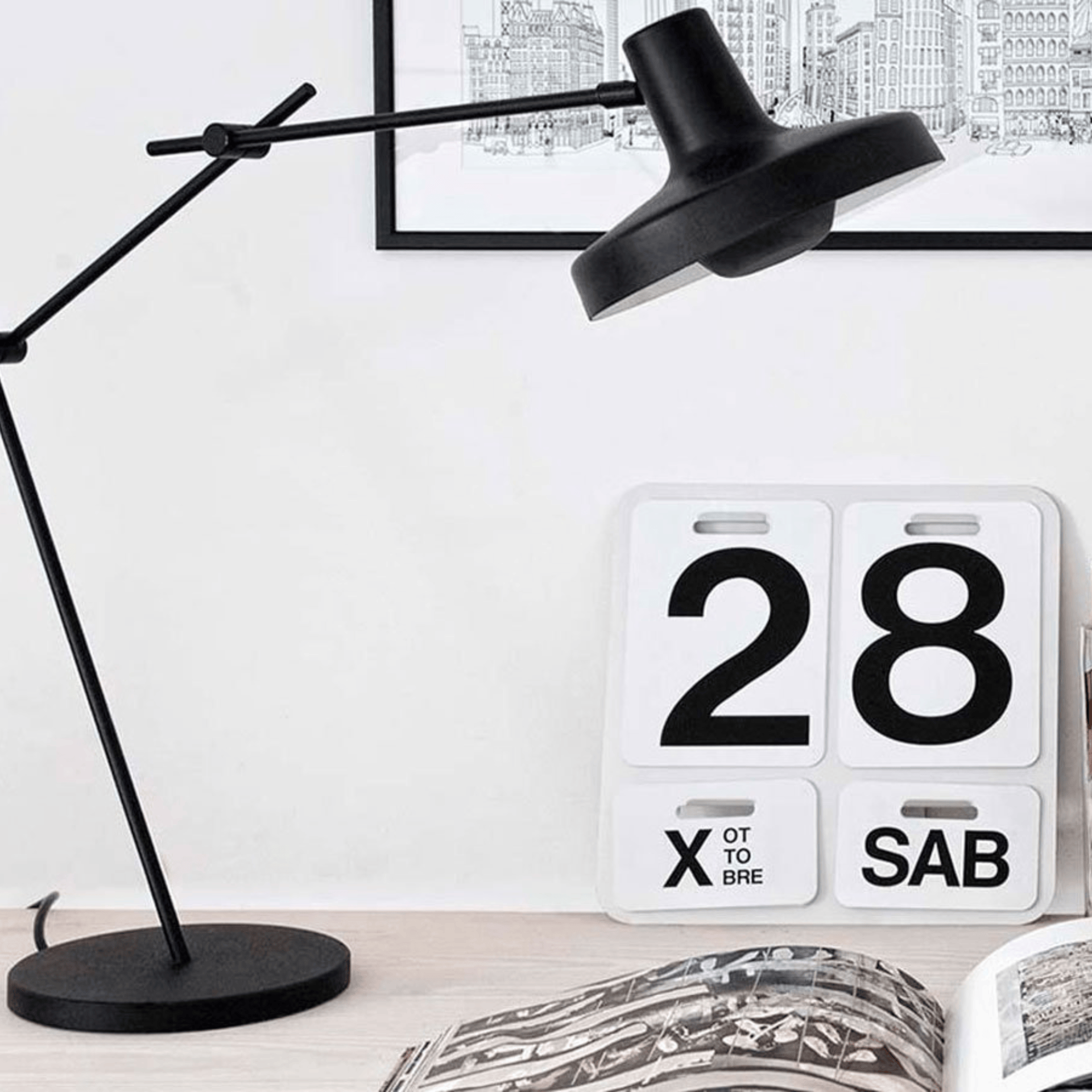 Danese Milano Accessori per la scrivania Formosa Calendario - Enzo Mari 1963
