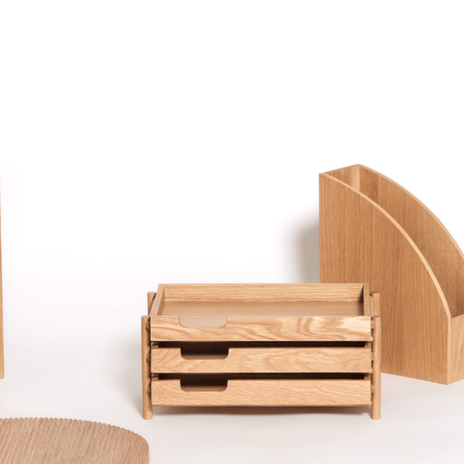 Hübsch Accessori per la scrivania Note Letter Tray Natural