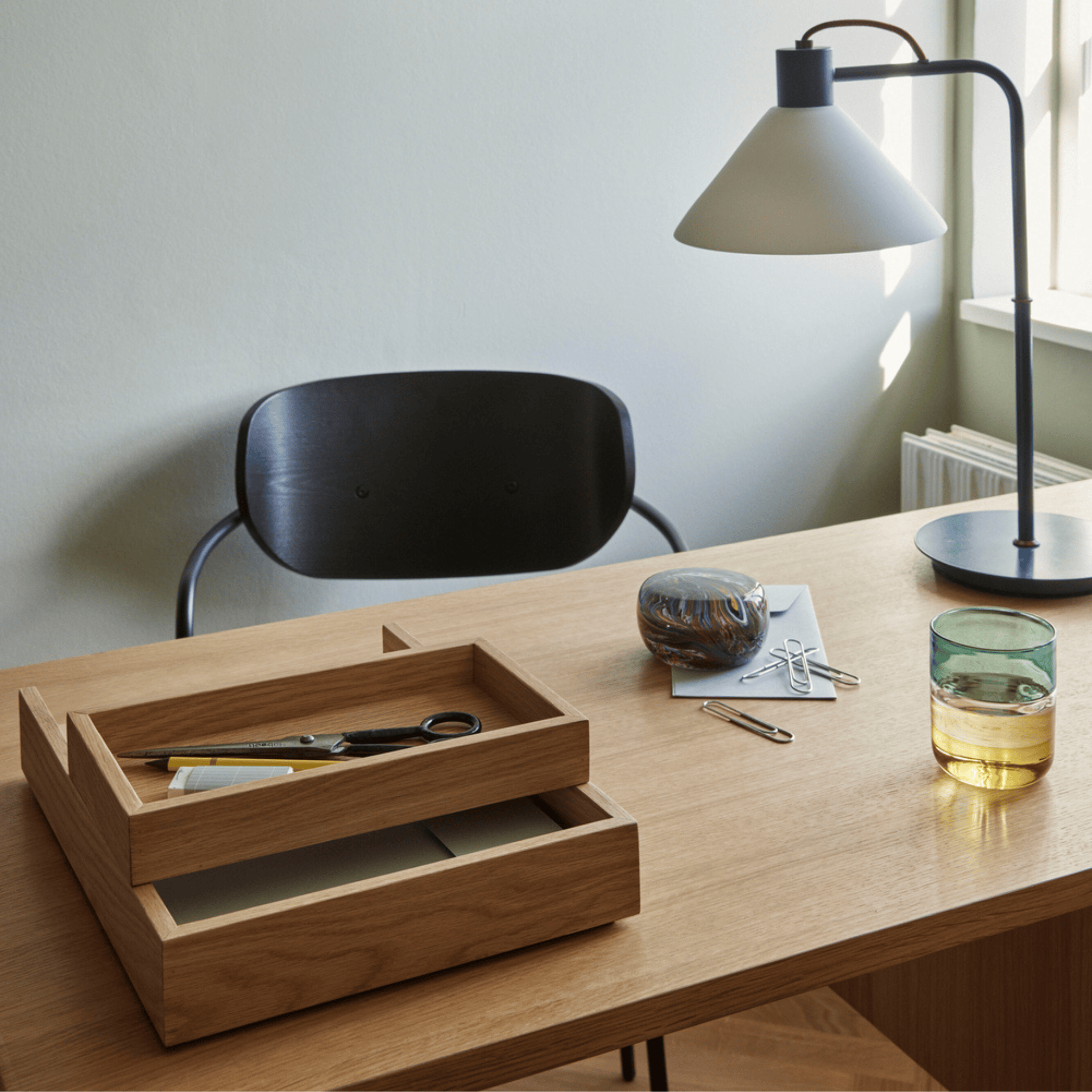 Hübsch Accessori per la scrivania Rail Desk Organiser - set of 2