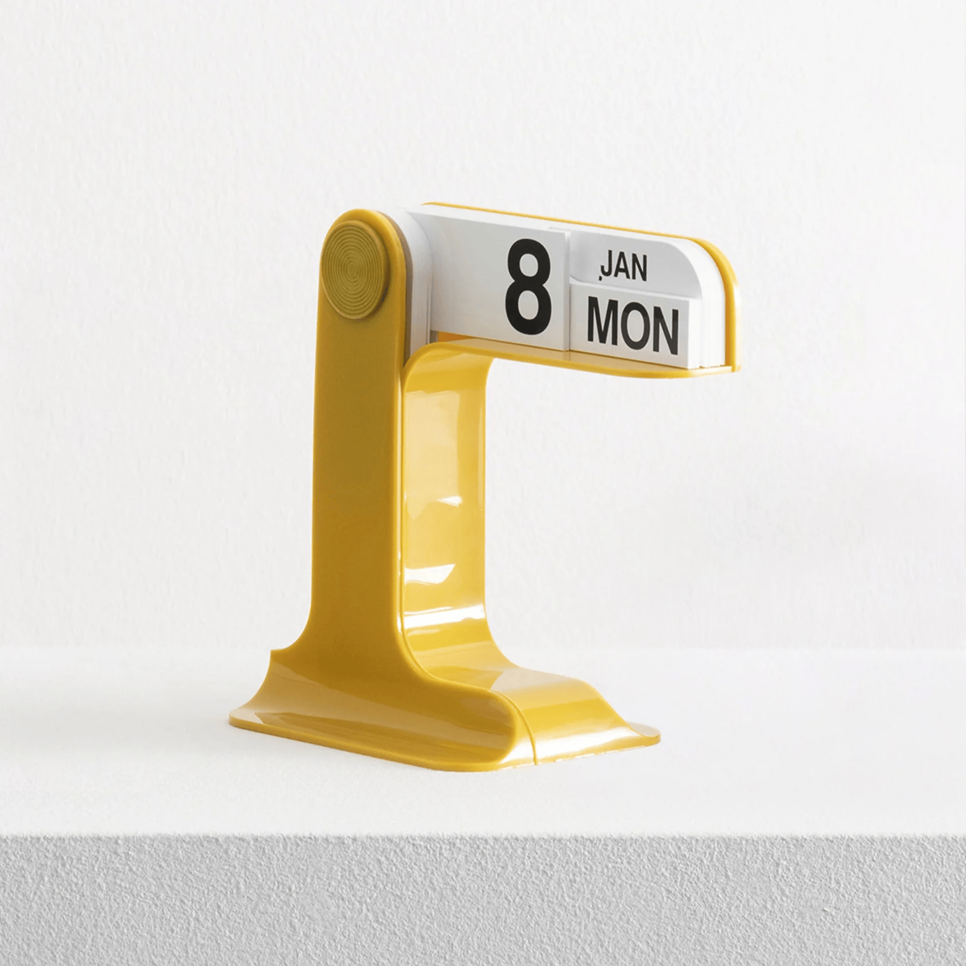 Danese Milano Accessori per la scrivania INGLESE GIALLO RAL1032 Timor Calendario EN Edizione - Enzo Mari 1967