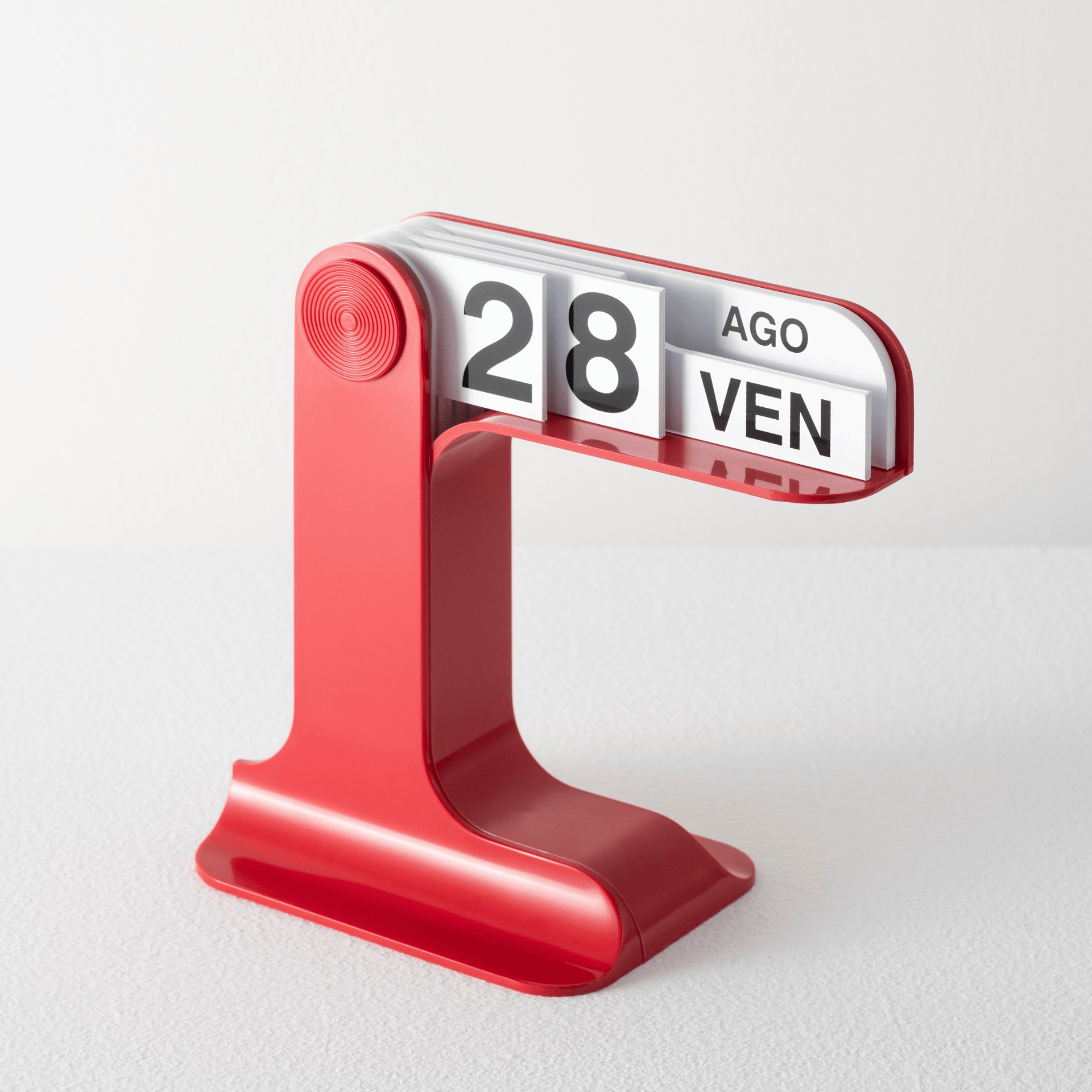Danese Milano Accessori per la scrivania ITALIANO ROSSO Timor Calendario IT Edizione - Enzo Mari 1967