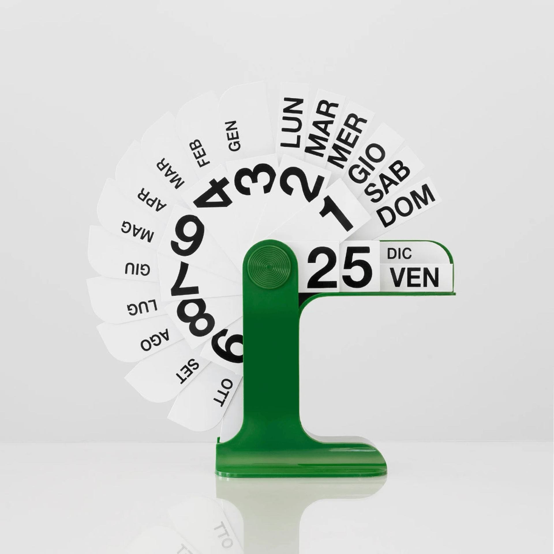 Danese Milano Accessori per la scrivania ITALIANO VERDE Timor Calendario IT Edizione - Enzo Mari 1967