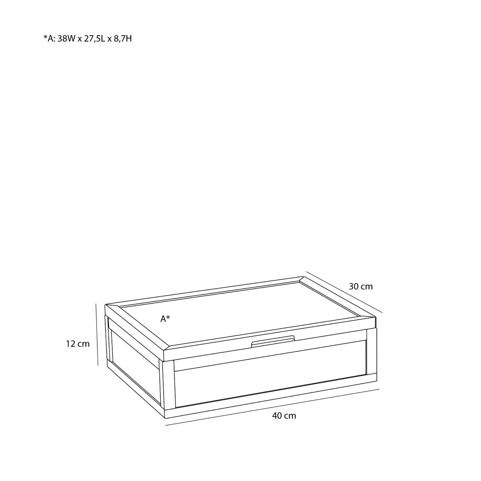 Hübsch Accessori per la scrivania View Display Box