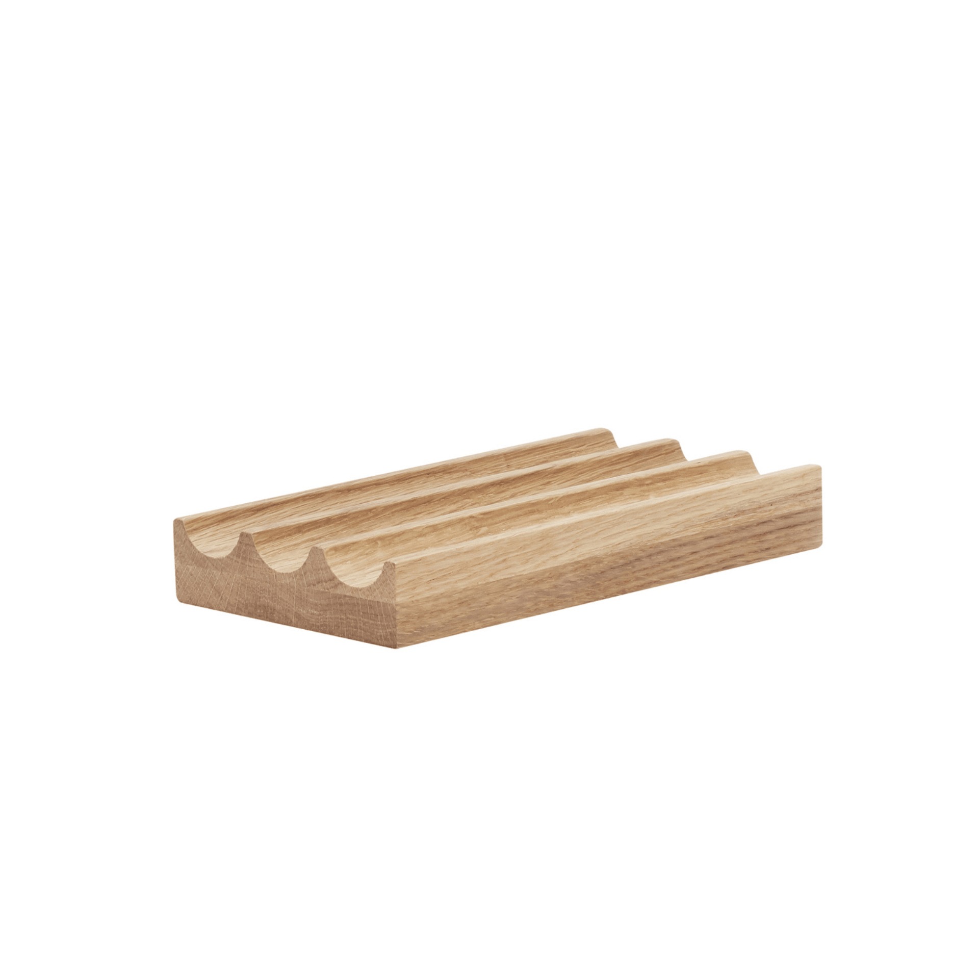 Hübsch Accessori per la scrivania Wave Desk Organiser Natural