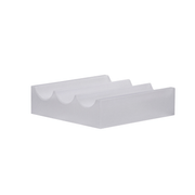 Hübsch Accessori per la scrivania Wave Organiser Frosted