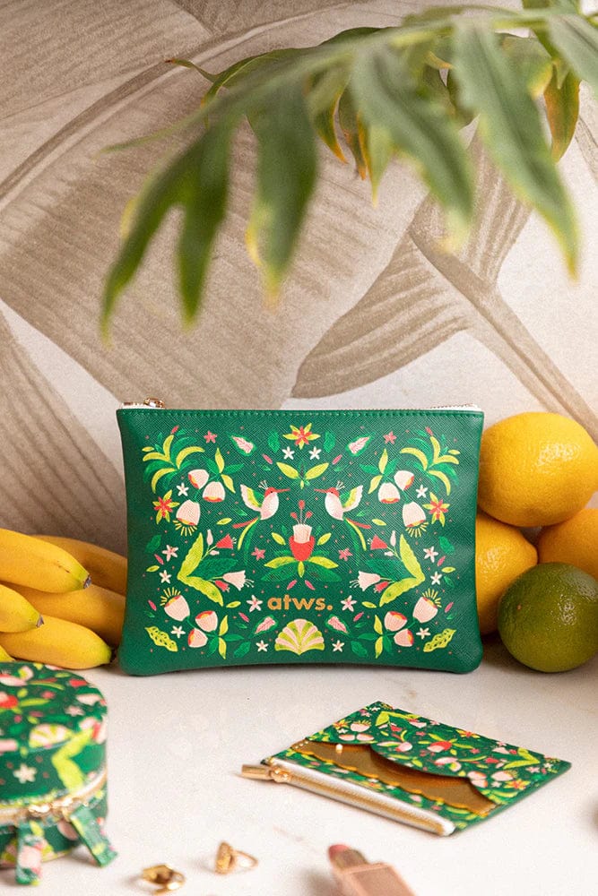 All The Way To Say Accessori Pochette Green Jungle
