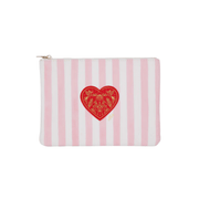 All The Way To Say Accessori Pochette Pink Stripes