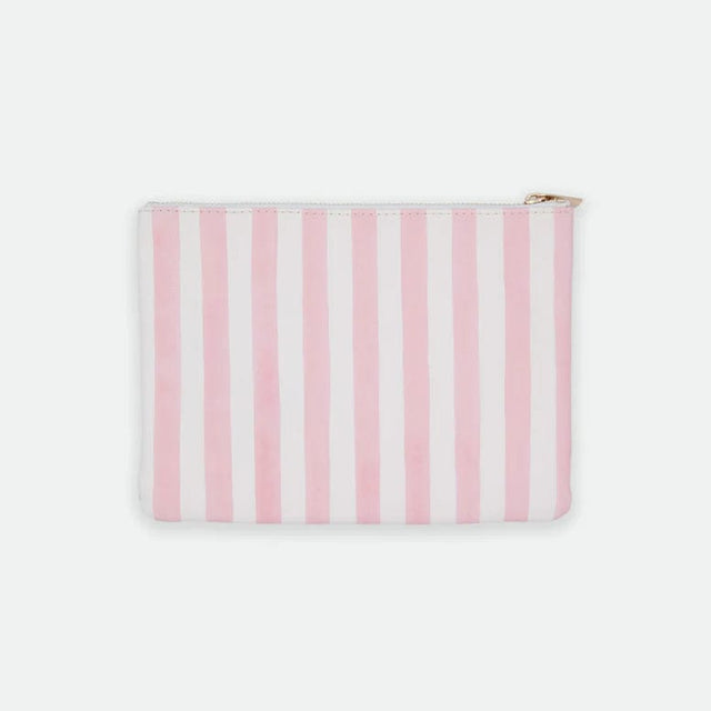 All The Way To Say Accessori Pochette Pink Stripes