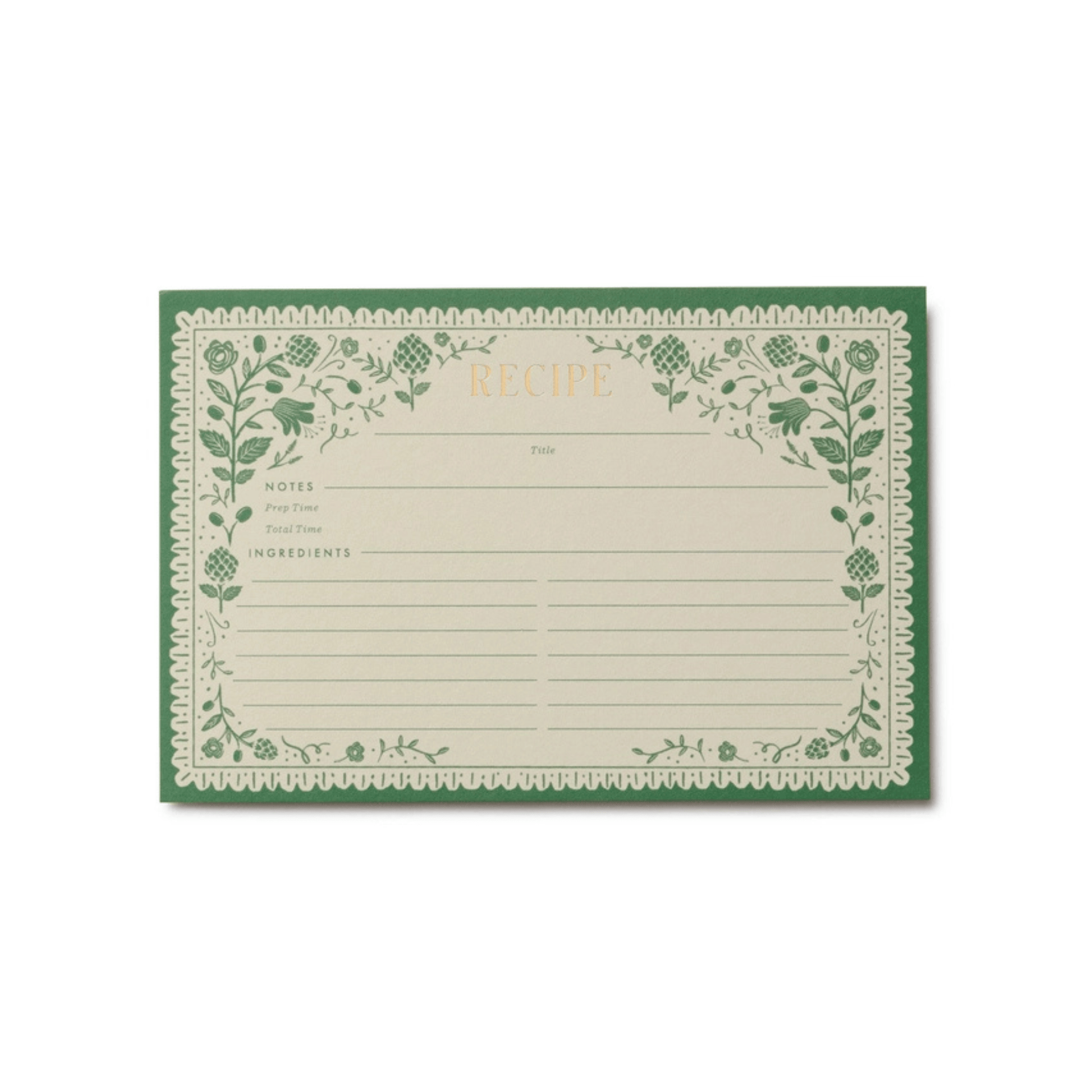 Rifle Paper Accessori Refill schede ricettario Rifle Paper Artichoke