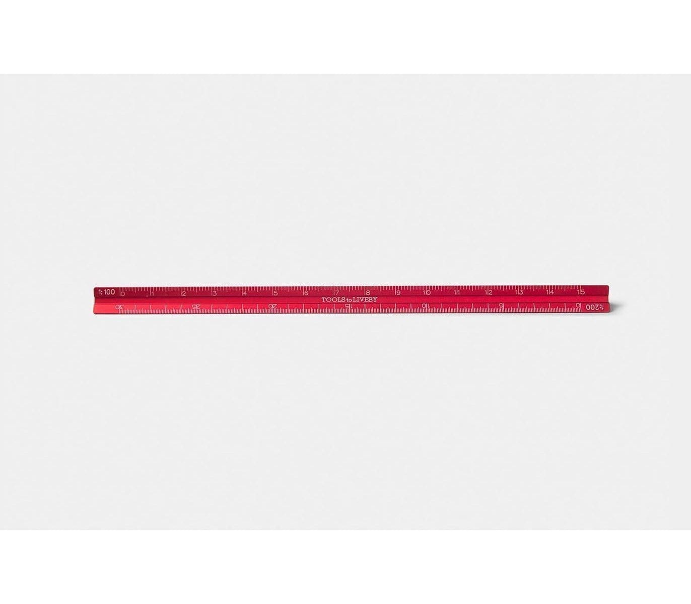 Tools To Liveby Accessori Red Righello Scale in alluminio