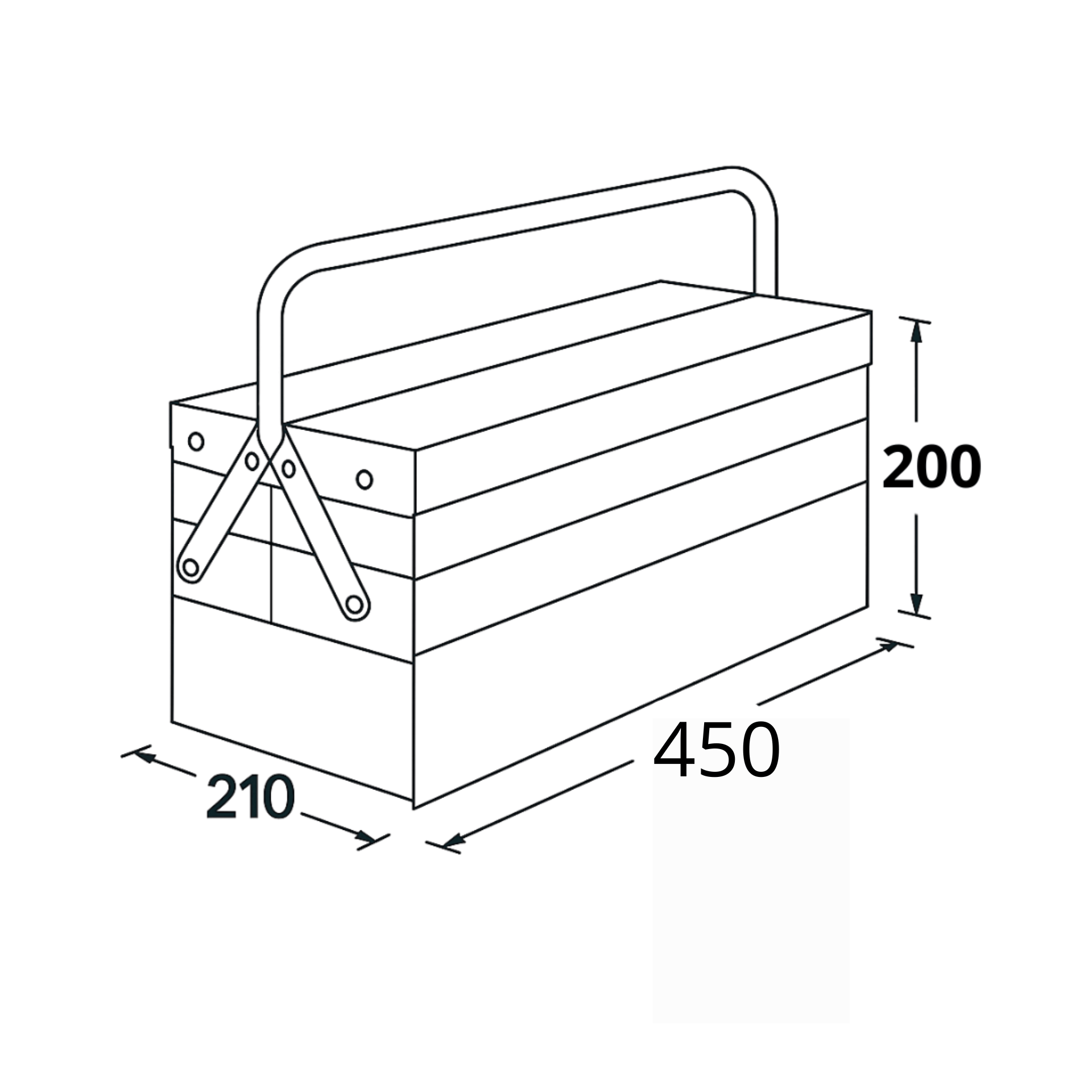 SayPaper Accessori Toolbox Cini - VERDE