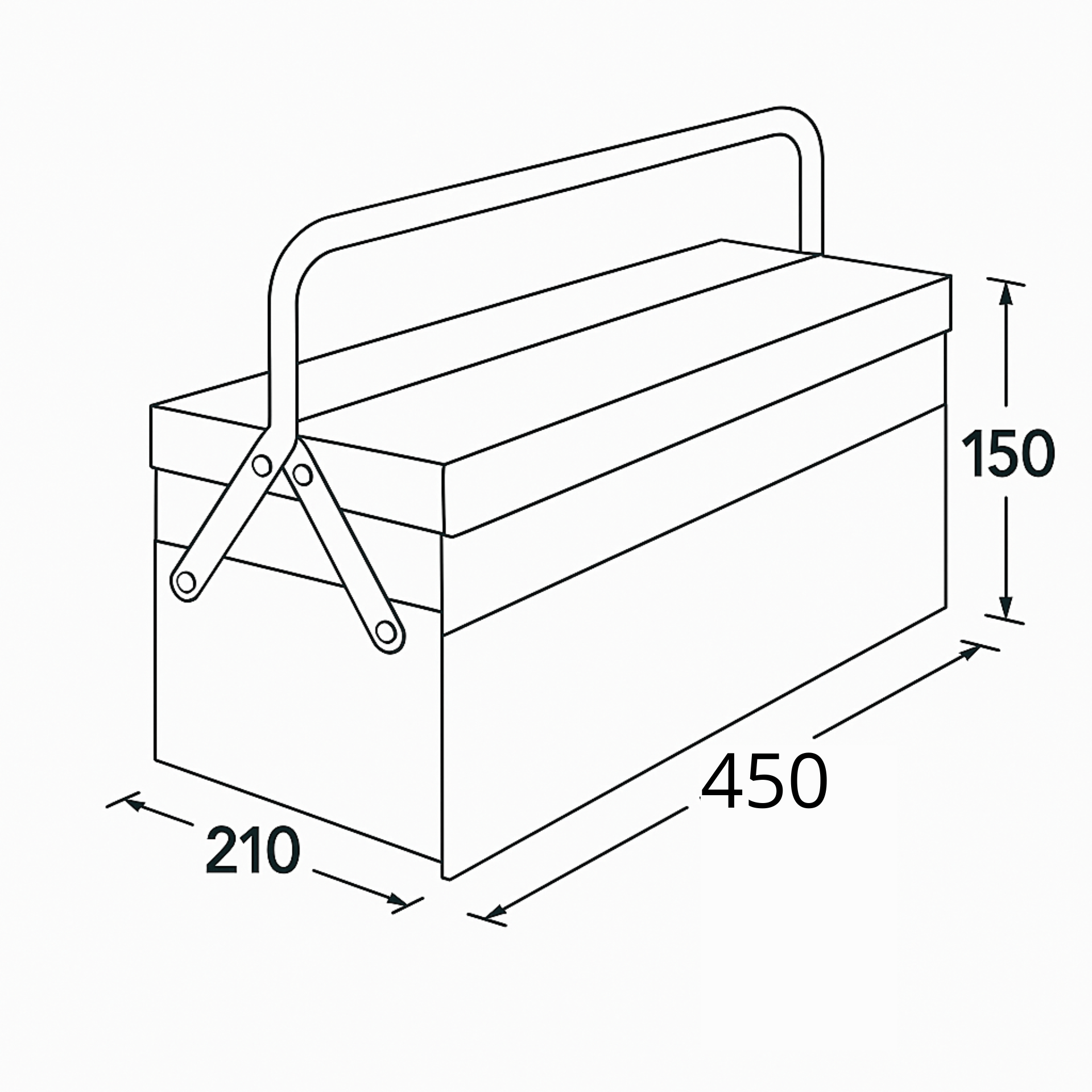 SayPaper Accessori Toolbox Nanda - ROSSO