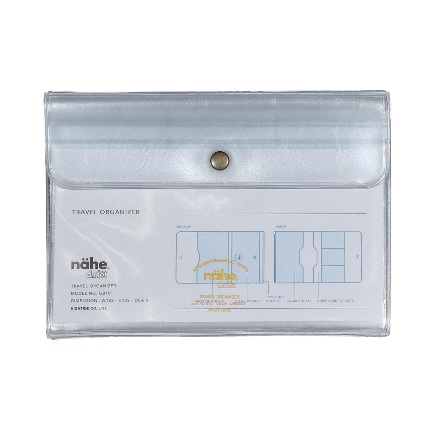 Nahe Accessori CLEAR GREY Travel Organizer Nahe