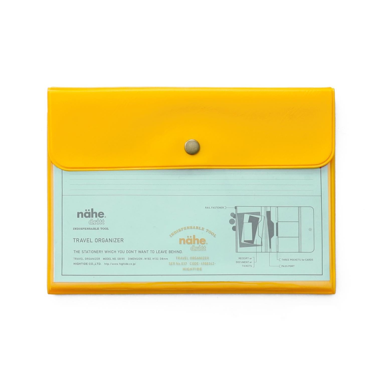 Nahe Accessori YELLOW Travel Organizer Nahe