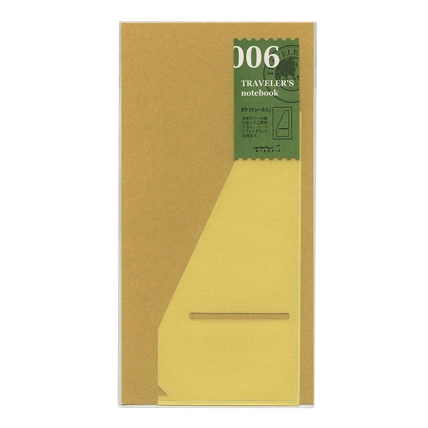 Traveler's Company Japan Accessori Traveler's Notebook 1 Pocket Sticker