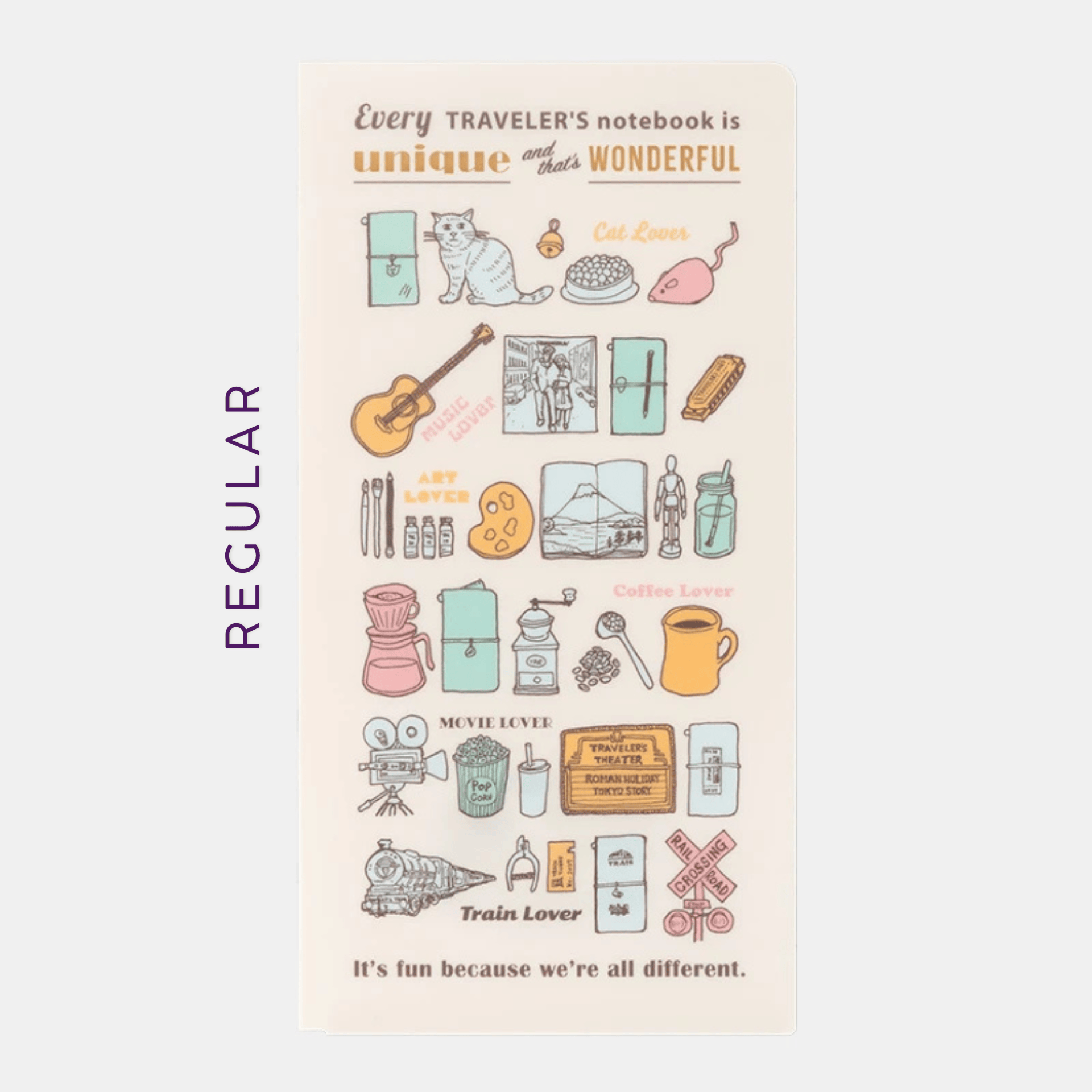 Traveler's Company Japan Accessori REGULAR Traveler's Notebook Clear Folder 2027 - Edizione Limitata