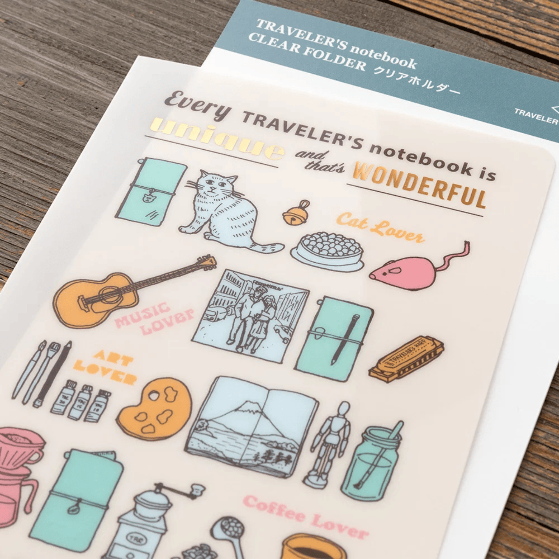 Traveler's Company Japan Accessori Traveler's Notebook Clear Folder 2027 - Edizione Limitata